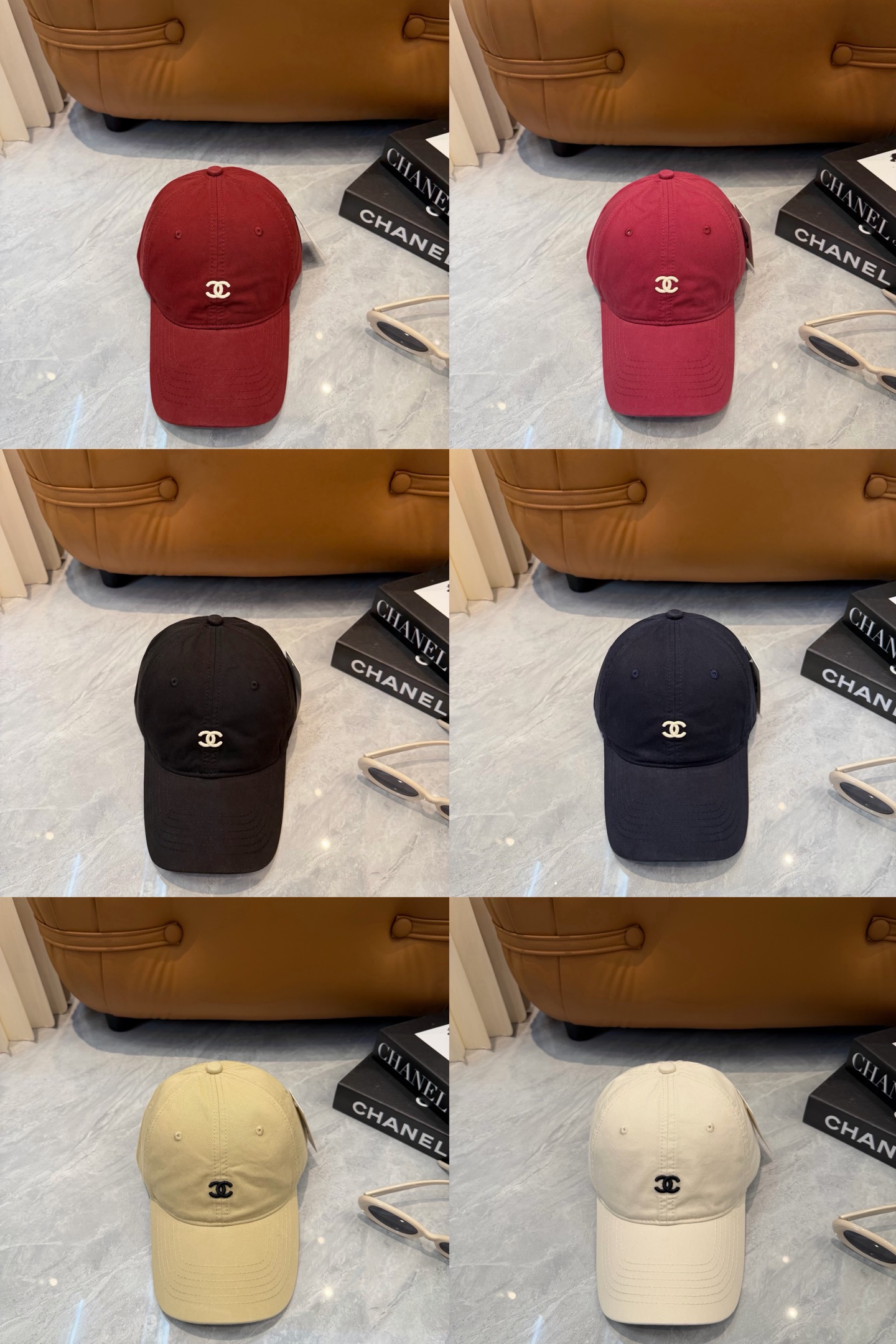 CHANEL香奈儿】新款简约刺绣logo棒球帽，新款出货，大牌款超好搭配，赶紧入手！