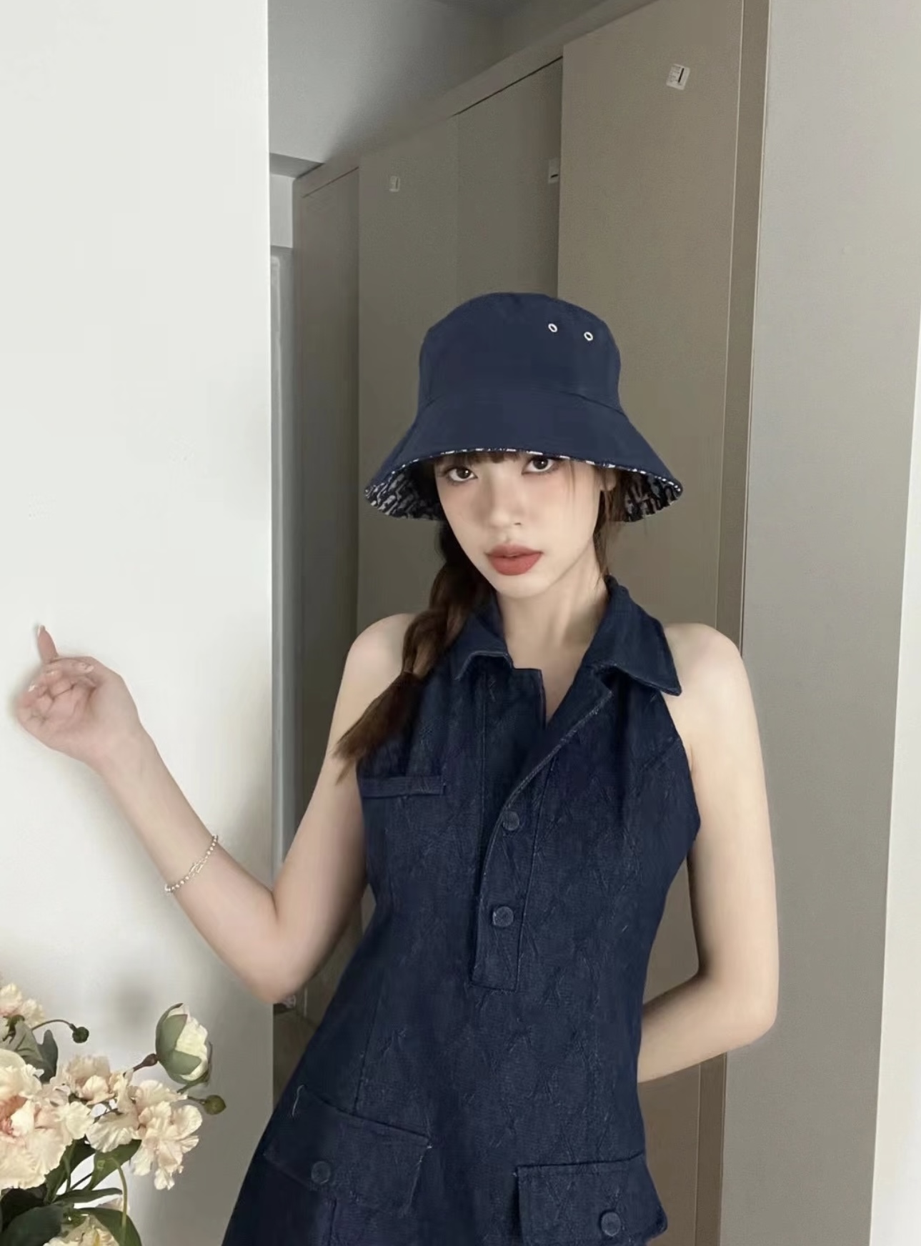 Dior Dior 迪奥 新款 双面渔夫帽，純也格调很有感觉，很酷很 ， 断货热门，质量超赞