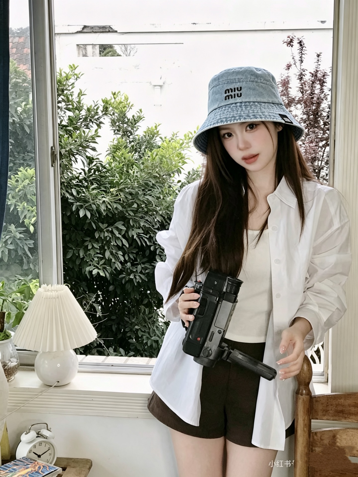 【Miumiu缪缪】新款牛仔订单款渔夫帽，大牌款超好搭配，赶紧入手！