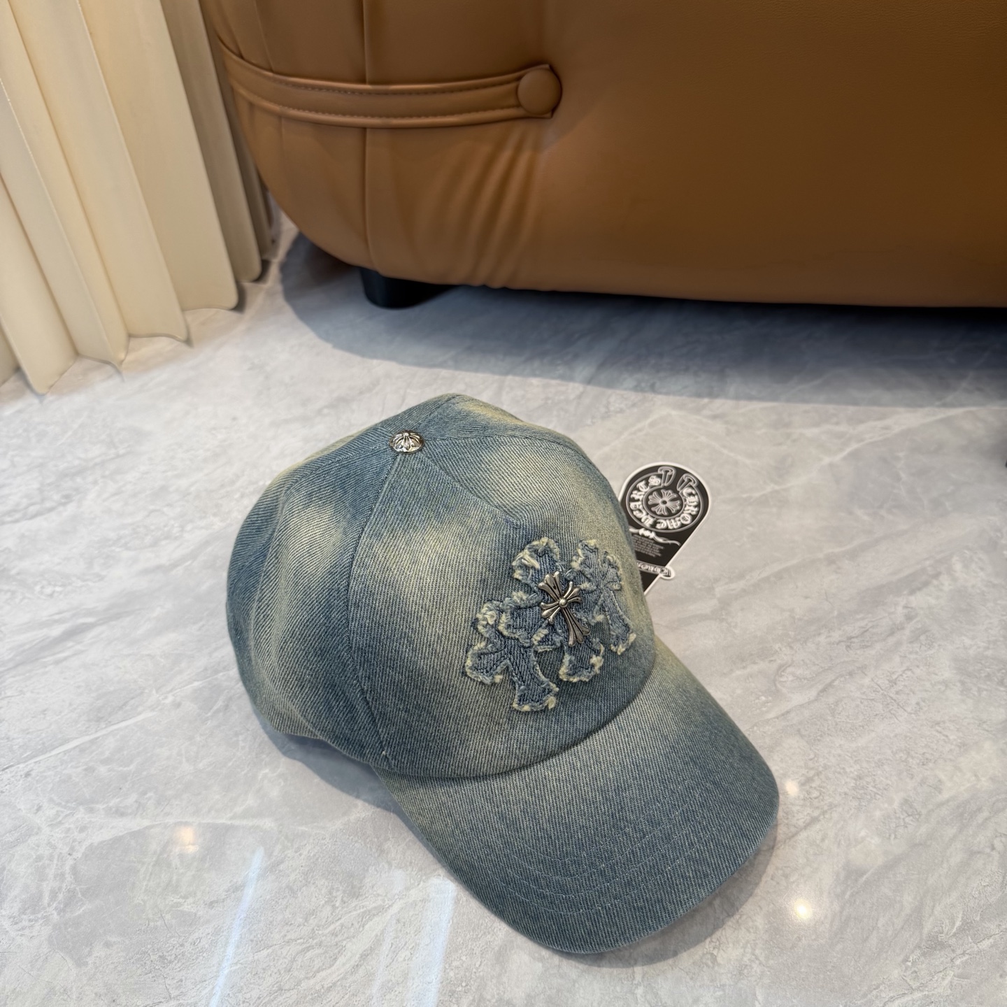 克罗心新款高品质洗水牛仔棒球帽，高端定制版！网红时尚博主同款！墙裂推荐！质量巨好！头围57cm