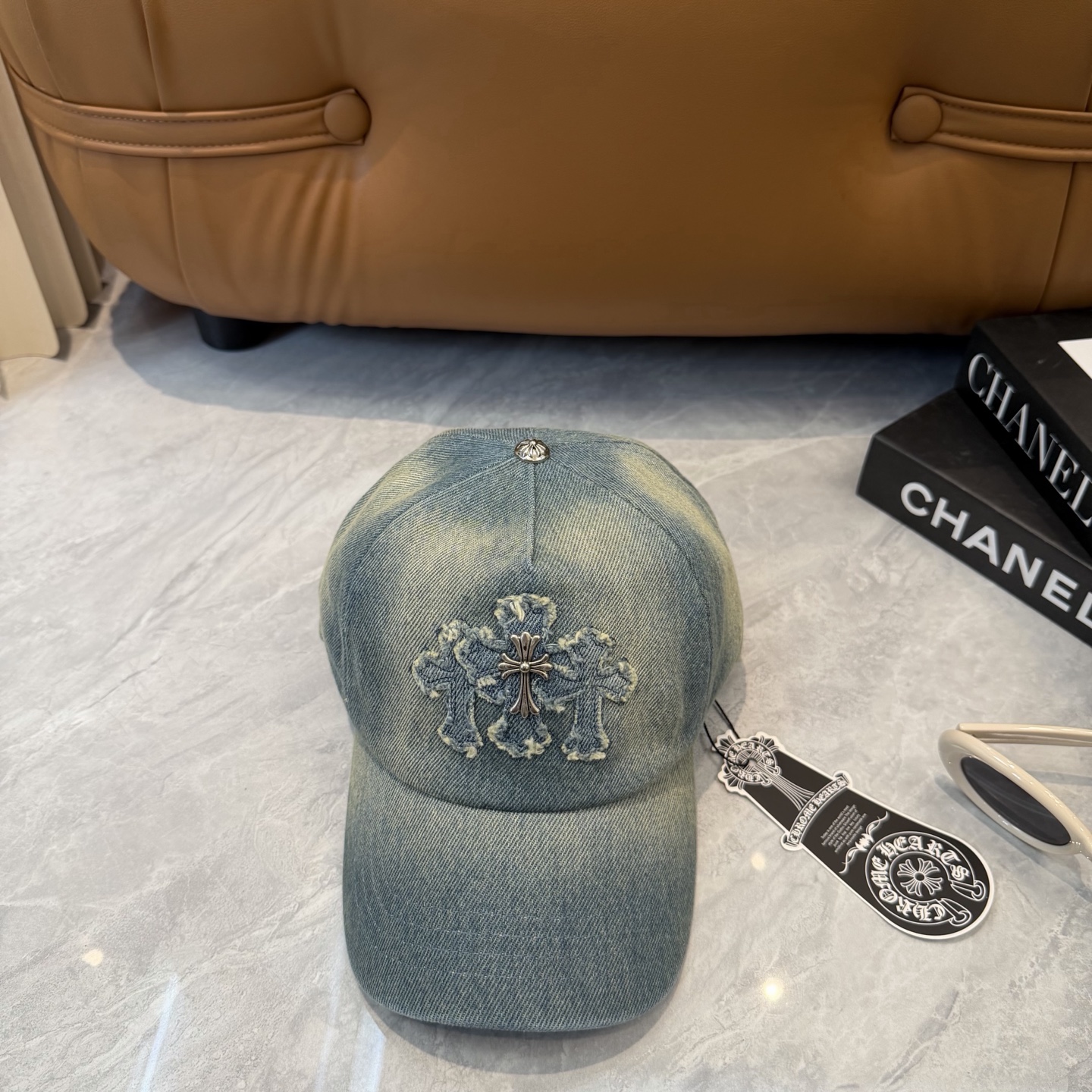克罗心新款高品质洗水牛仔棒球帽，高端定制版！网红时尚博主同款！墙裂推荐！质量巨好！头围57cm