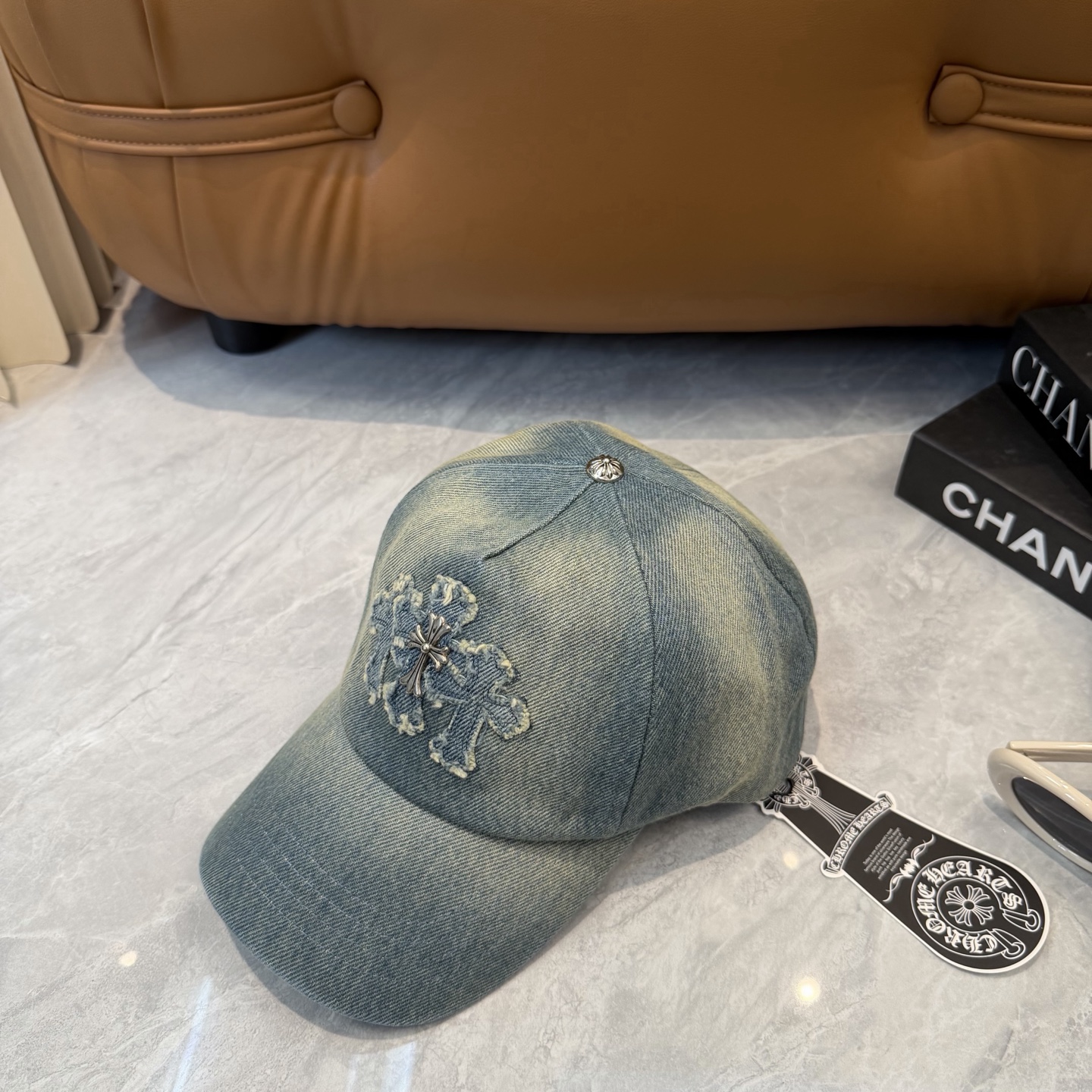 克罗心新款高品质洗水牛仔棒球帽，高端定制版！网红时尚博主同款！墙裂推荐！质量巨好！头围57cm