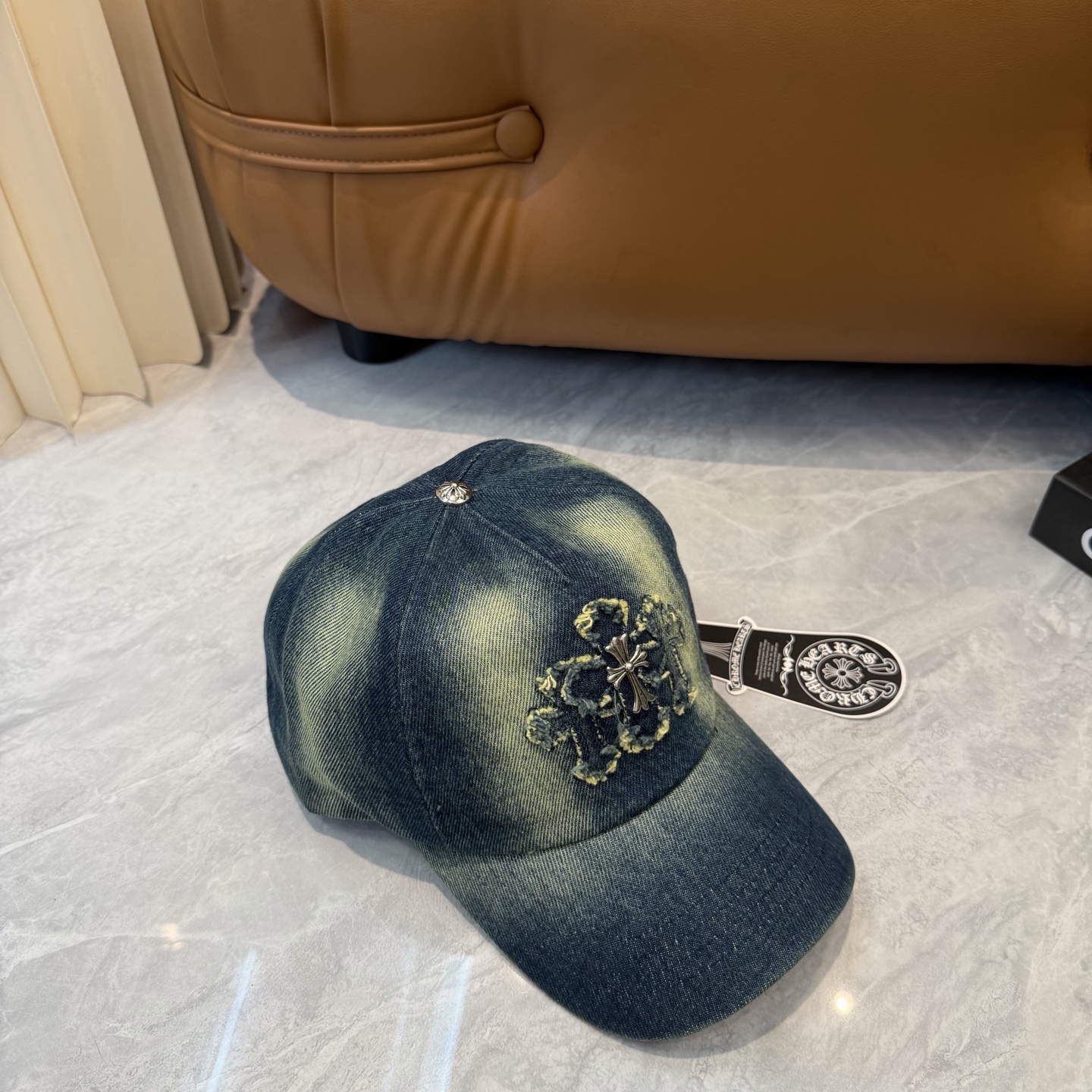 克罗心新款高品质洗水牛仔棒球帽，高端定制版！网红时尚博主同款！墙裂推荐！质量巨好！头围57cm