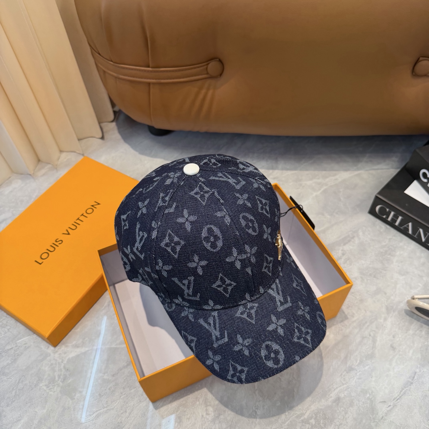 LV路易威登官网同步高版本 新款牛仔棒球帽🧢火爆技术升级，满印logo经典牛仔风街头风十足更符合现在时尚
