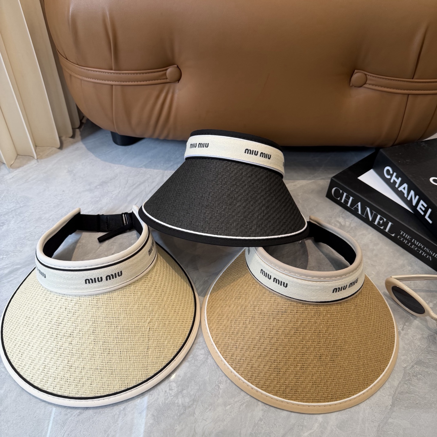 miumiu 缪缪 夏季空顶帽，跑步遮阳防晒两不误，夏季必备单品，戴着不闷热，非常有活力的一款，超级无敌好看😍😍