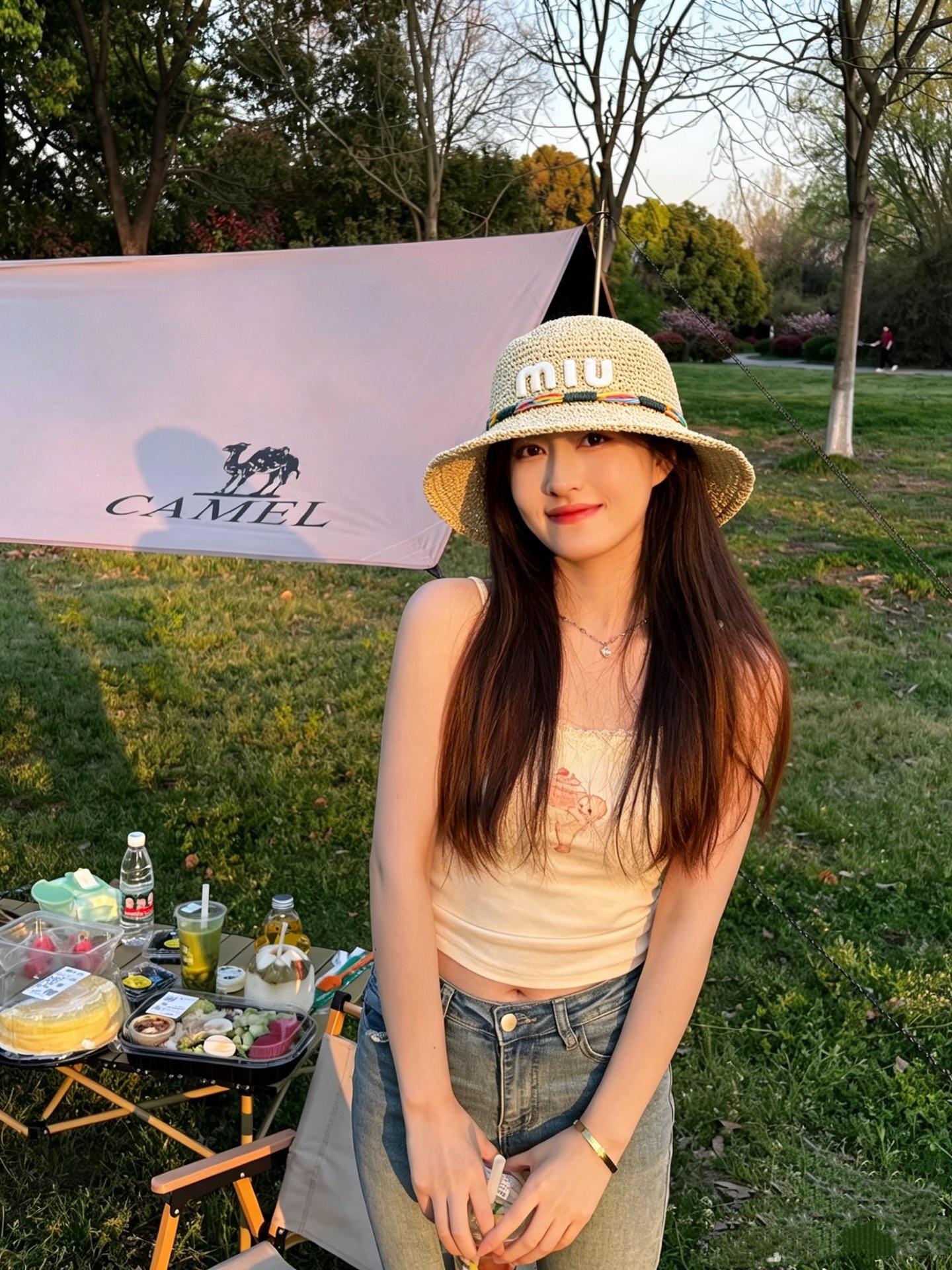 Miu Miu 缪缪miumiu新款织带草帽，高级定制，名媛风，细节待上，夏季防晒防紫外线，出行 ，百搭