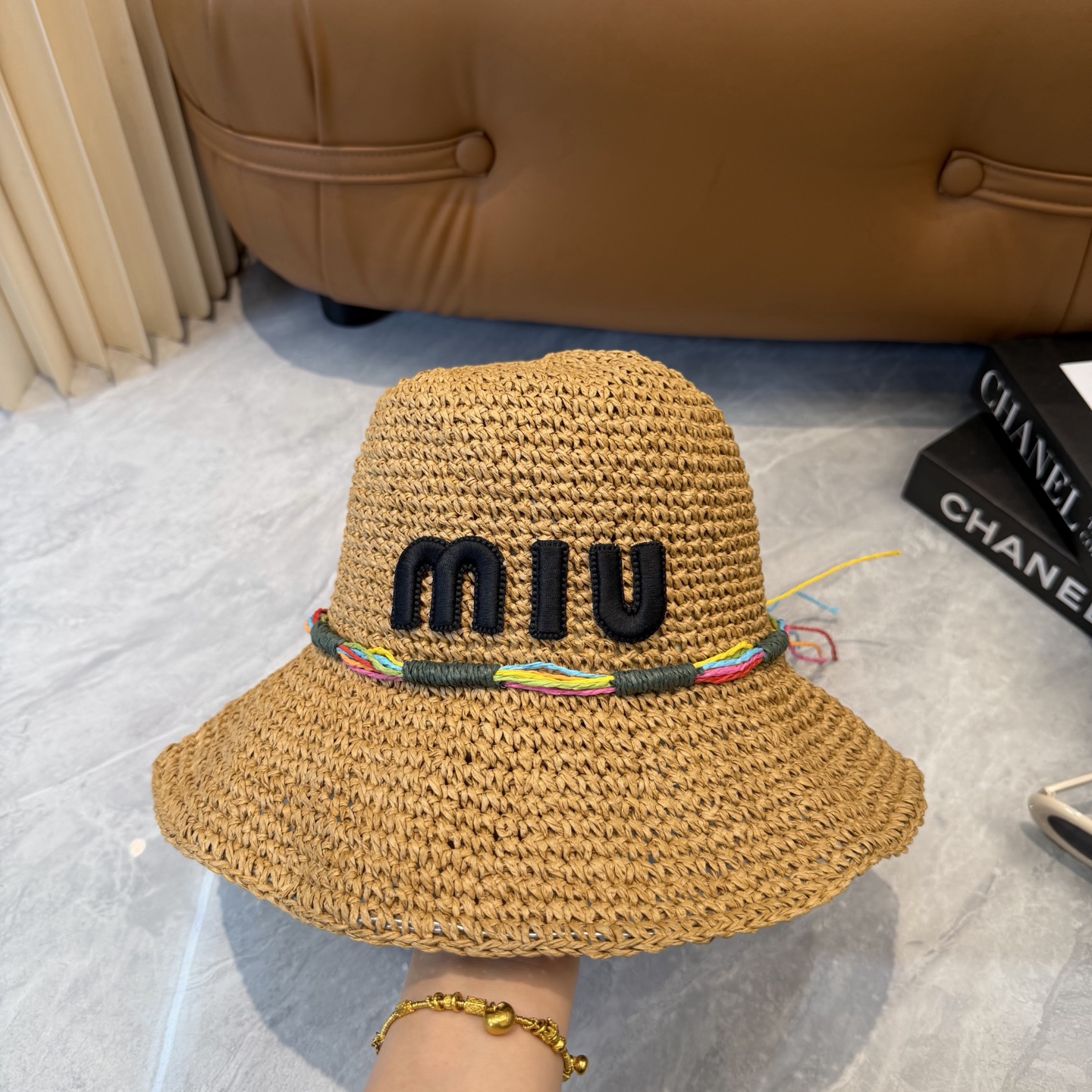 Miu Miu 缪缪miumiu新款织带草帽，高级定制，名媛风，细节待上，夏季防晒防紫外线，出行 ，百搭