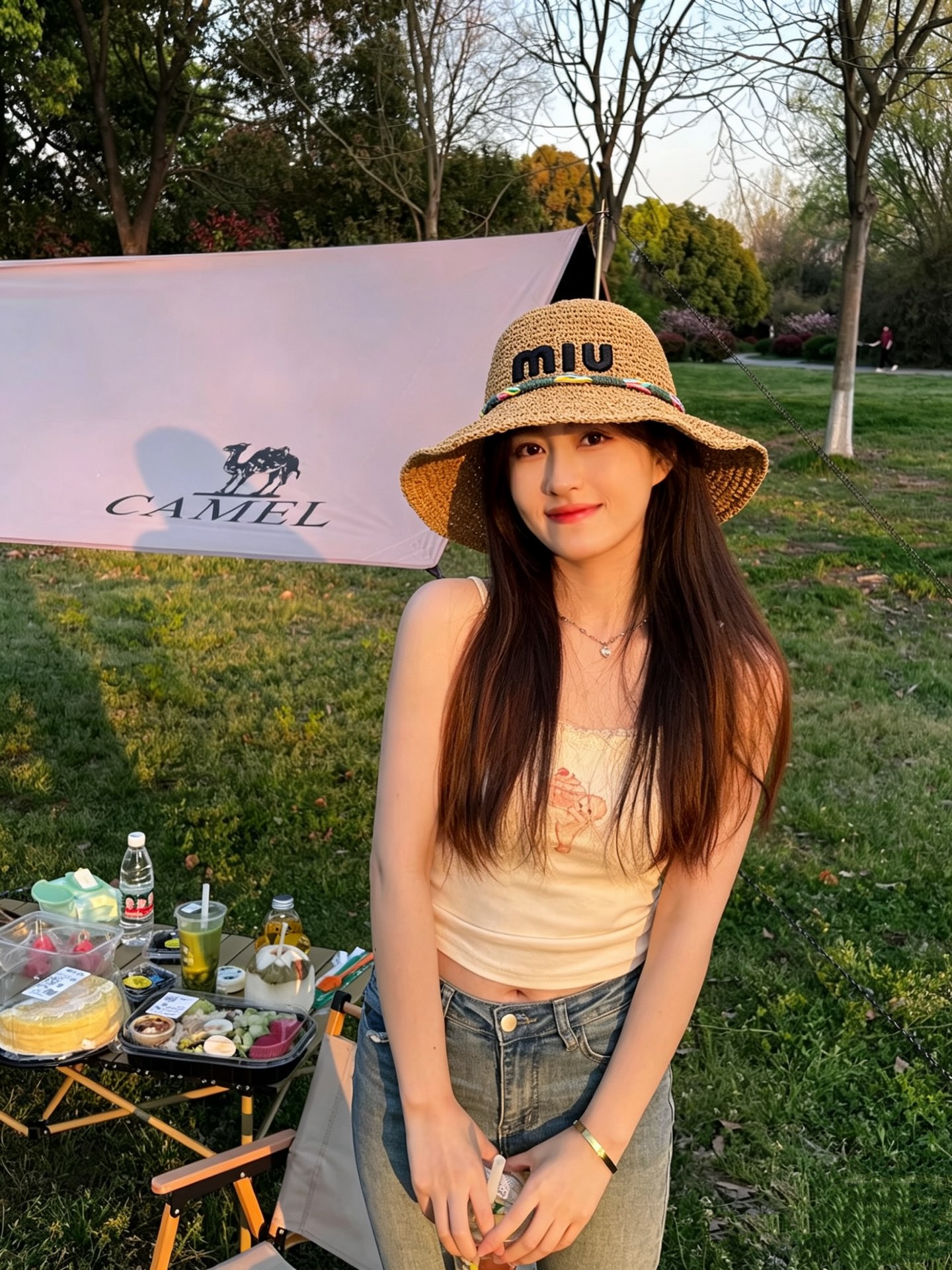 Miu Miu 缪缪miumiu新款织带草帽，高级定制，名媛风，细节待上，夏季防晒防紫外线，出行 ，百搭
