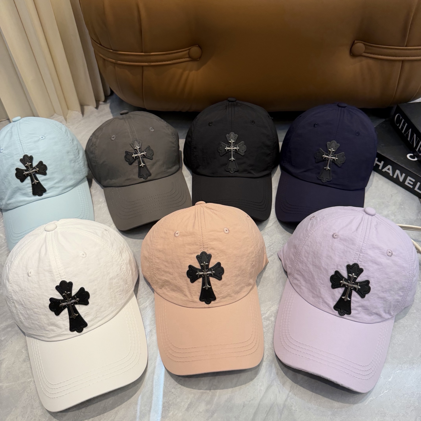 克罗心 🆕🆕新款速干棒球帽，个性时尚经典十字架标志，休闲带点酷酷的感觉，中性款男女同款！超好搭！头围:5