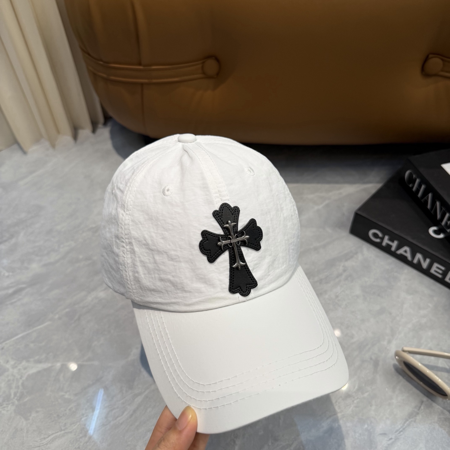 克罗心 🆕🆕新款速干棒球帽，个性时尚经典十字架标志，休闲带点酷酷的感觉，中性款男女同款！超好搭！头围:5