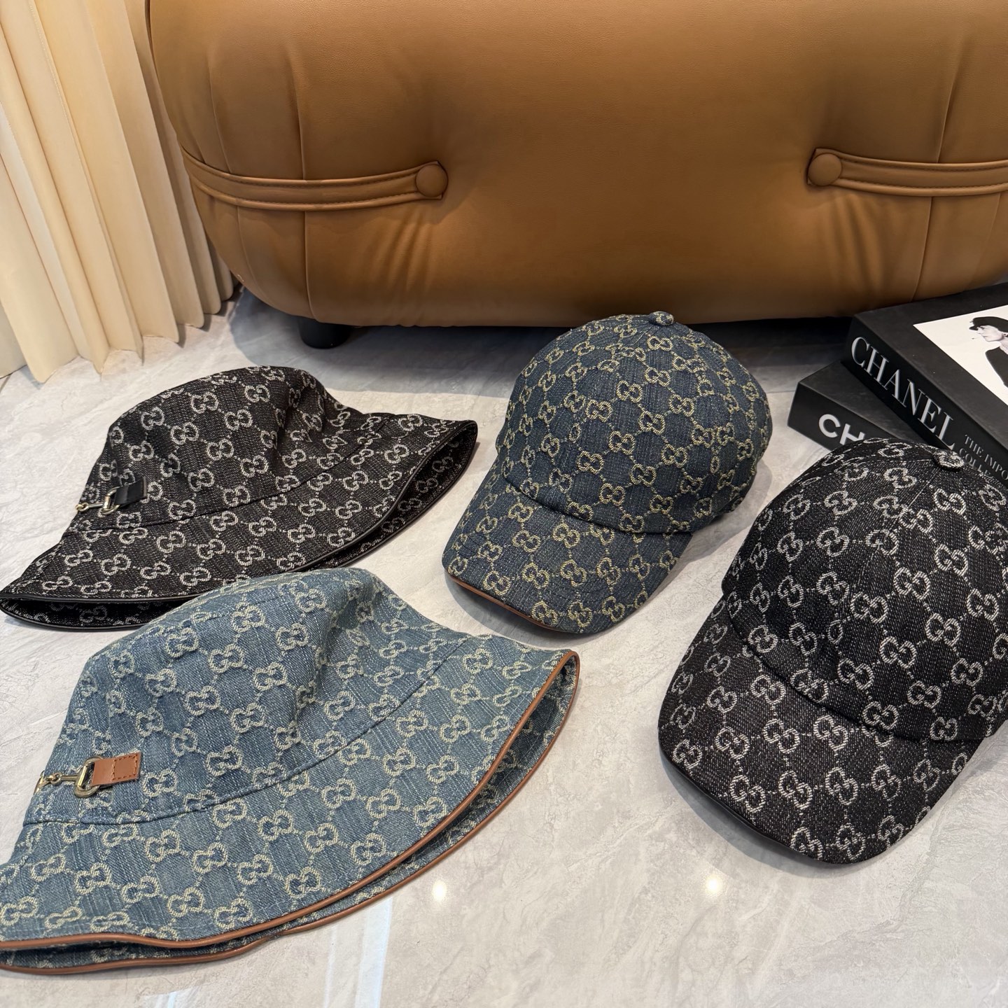｜Gucci古奇新款 牛仔蓝布渔夫帽👒顶级代购级别🔝实拍📸我们做的内衬完全对版💯正规大厂货👍🏻品质保证🤝