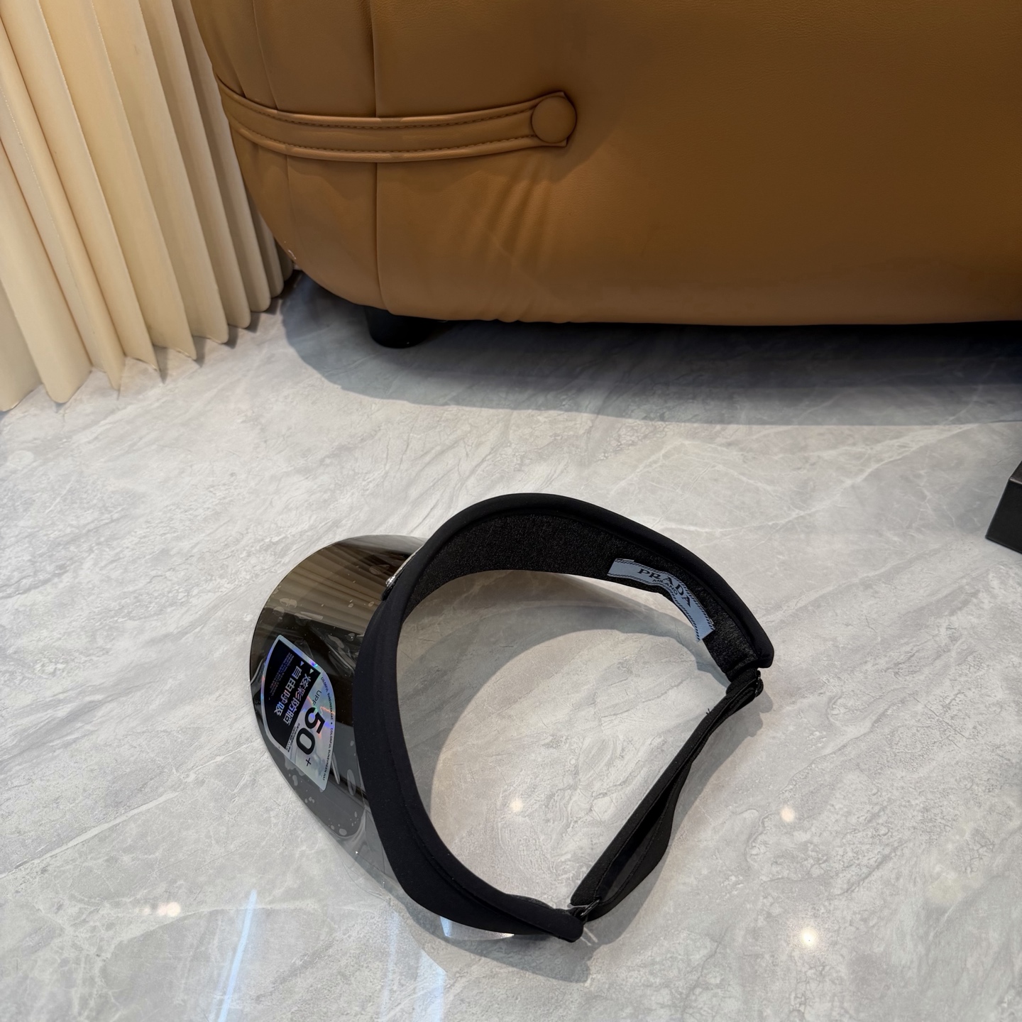 普拉达 PRADA 雷射镜片防紫外线空顶帽🎱时尚与实用完美融合🪄全棉面料 防蓝光PV镜片✌️帽围可自由调