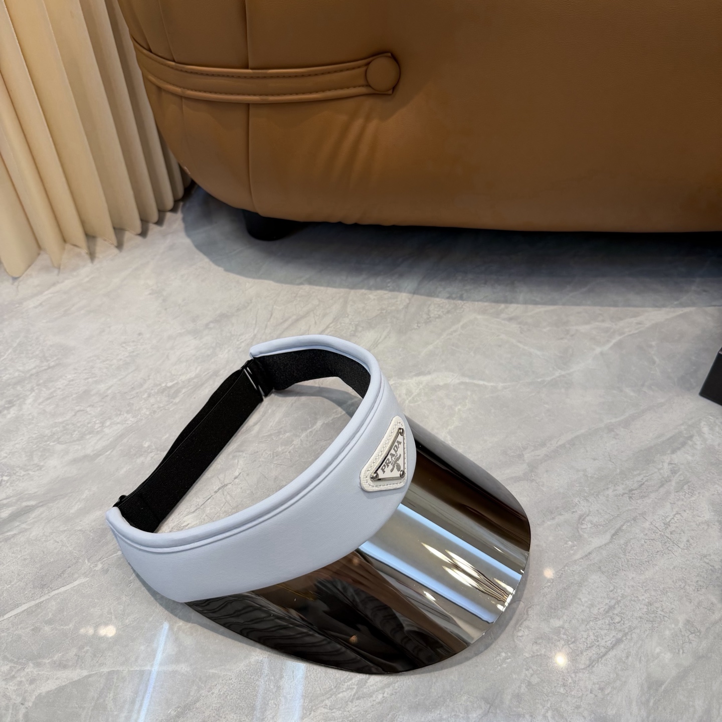 普拉达 PRADA 雷射镜片防紫外线空顶帽🎱时尚与实用完美融合🪄全棉面料 防蓝光PV镜片✌️帽围可自由调