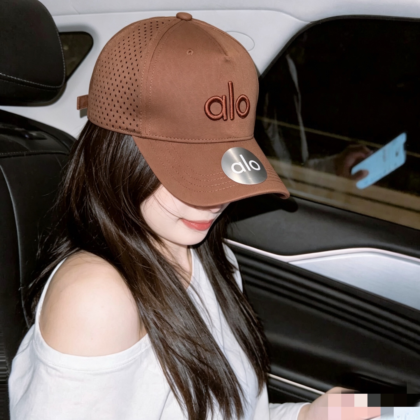 aIo 透气孔棒球帽🧢 爆🔥男女都可以完美驾驭！ 修饰脸型、显脸小绝绝子的一款棒球帽！ 轻盈透气！休闲百搭！ 	 
