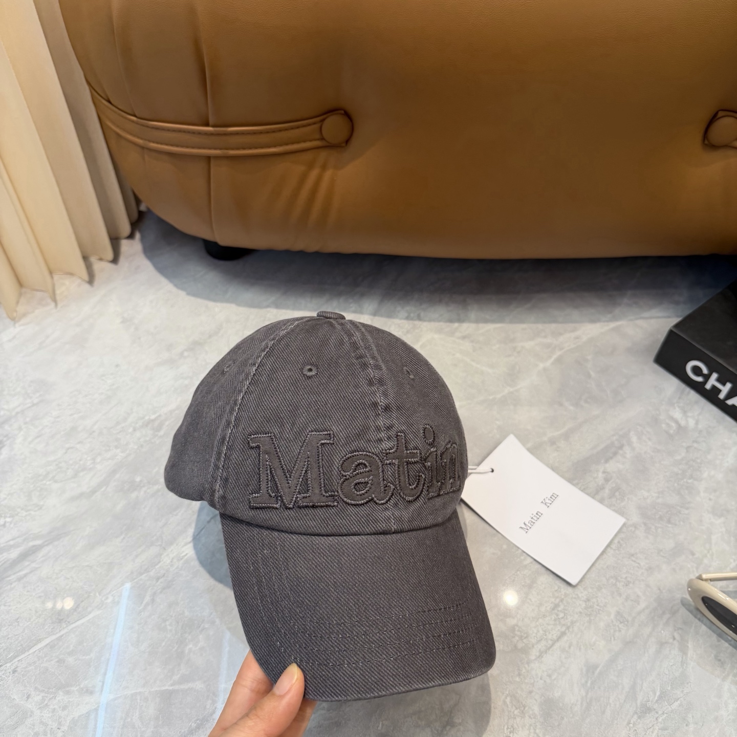 Matin Kim复古棒球帽四色全入✨ 软顶水洗料子巨舒服，低头戴拍照巨出片 素颜救版本1（温柔氛围感） 