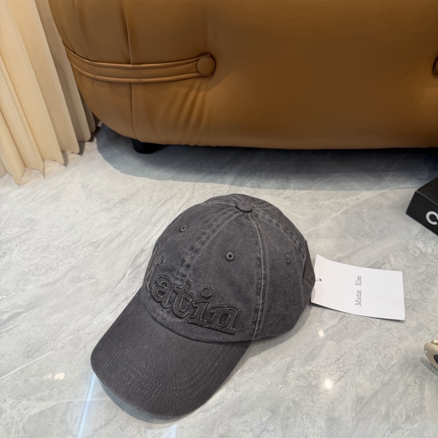 Matin Kim复古棒球帽四色全入✨ 软顶水洗料子巨舒服，低头戴拍照巨出片 素颜救版本1（温柔氛围感） 