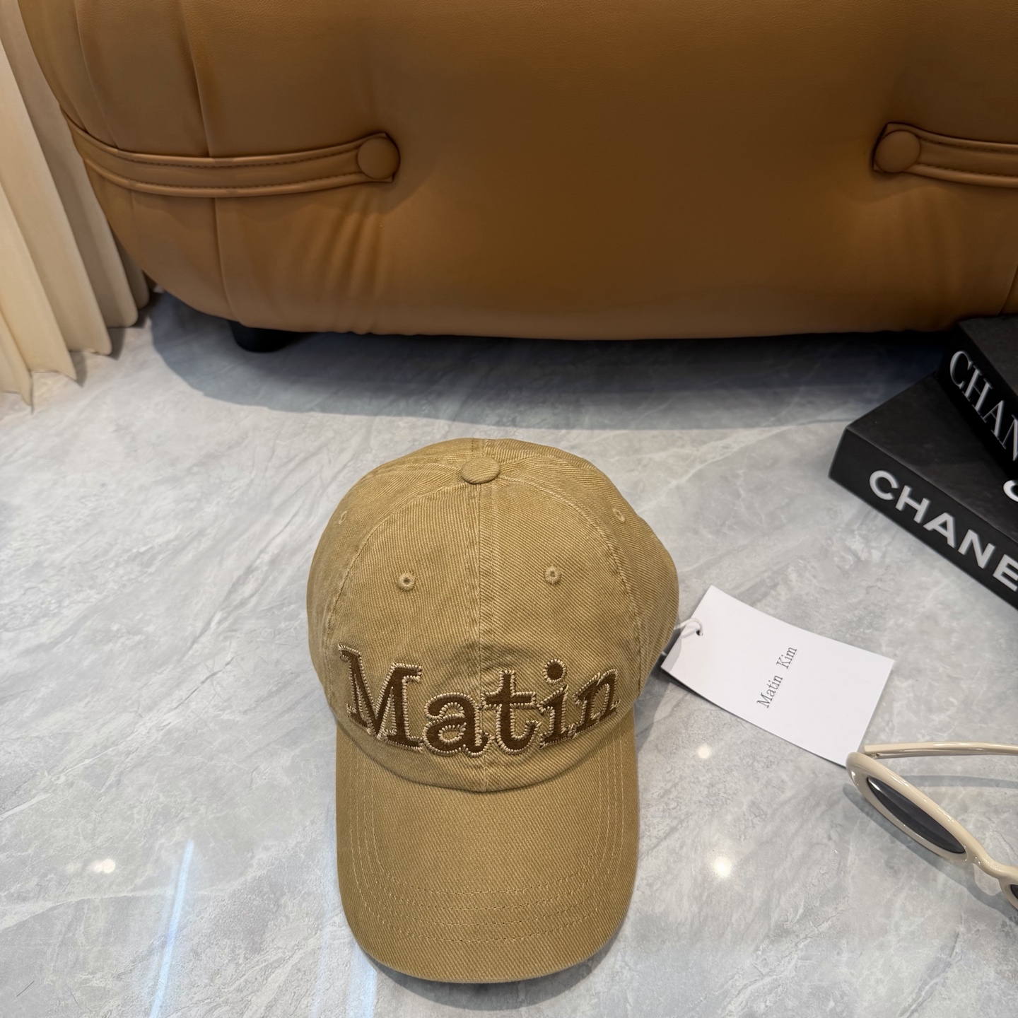 Matin Kim复古棒球帽四色全入✨ 软顶水洗料子巨舒服，低头戴拍照巨出片 素颜救版本1（温柔氛围感） 