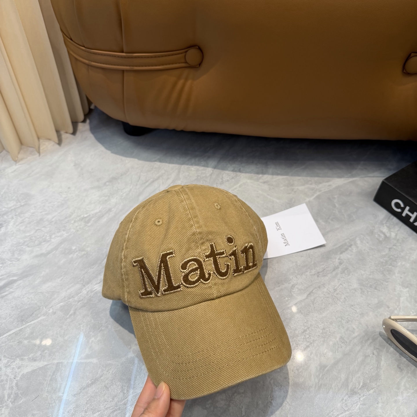 Matin Kim复古棒球帽四色全入✨ 软顶水洗料子巨舒服，低头戴拍照巨出片 素颜救版本1（温柔氛围感） 