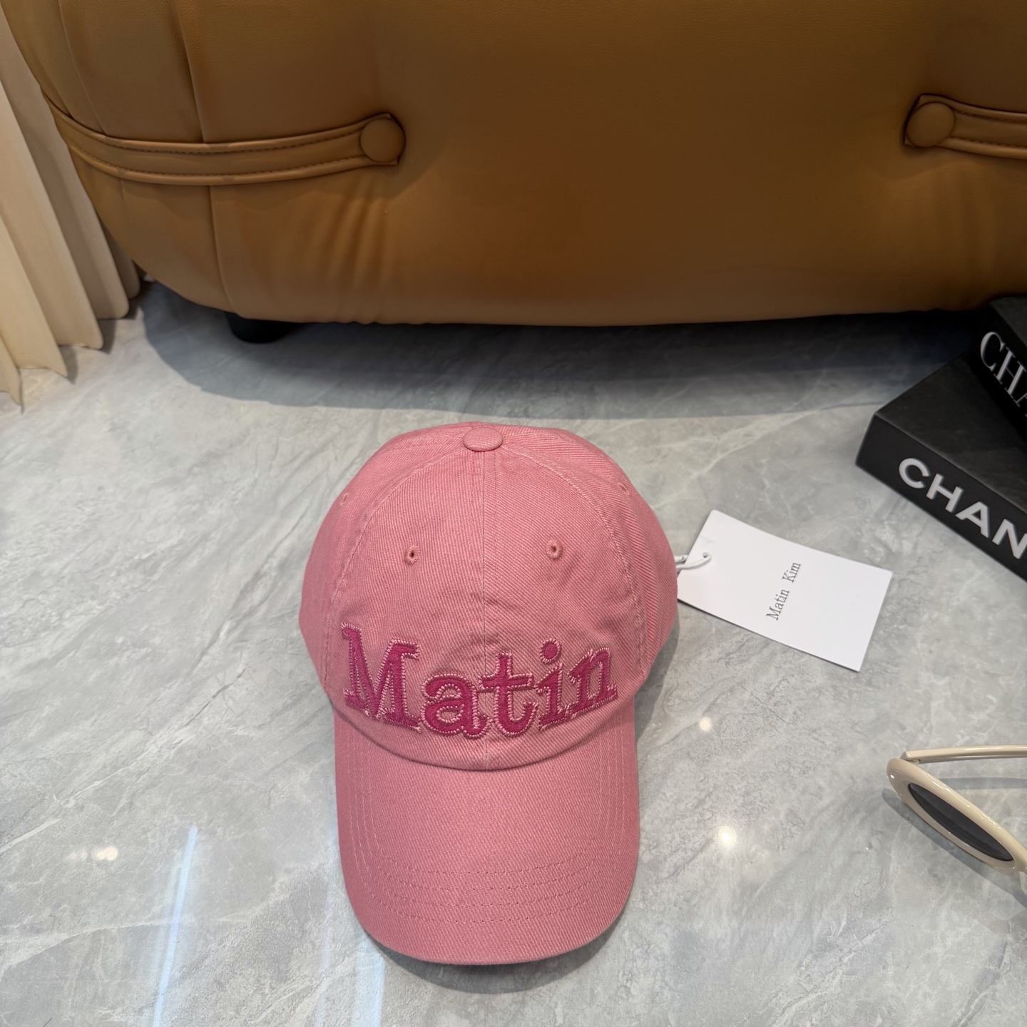 Matin Kim复古棒球帽四色全入✨ 软顶水洗料子巨舒服，低头戴拍照巨出片 素颜救版本1（温柔氛围感） 
