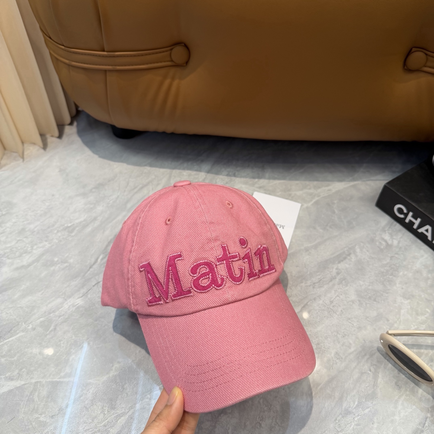 Matin Kim复古棒球帽四色全入✨ 软顶水洗料子巨舒服，低头戴拍照巨出片 素颜救版本1（温柔氛围感） 