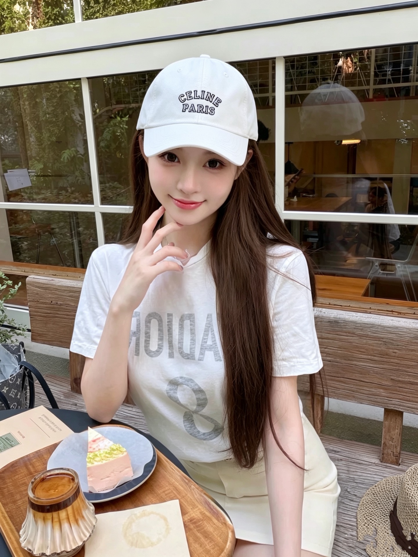 CELINE经典刺绣款，万能白搭棒球帽🧢 软乎乎水洗棉材质，修饰头型巨显脸小 多色可选，日常出门随手一戴，随性松弛感直接