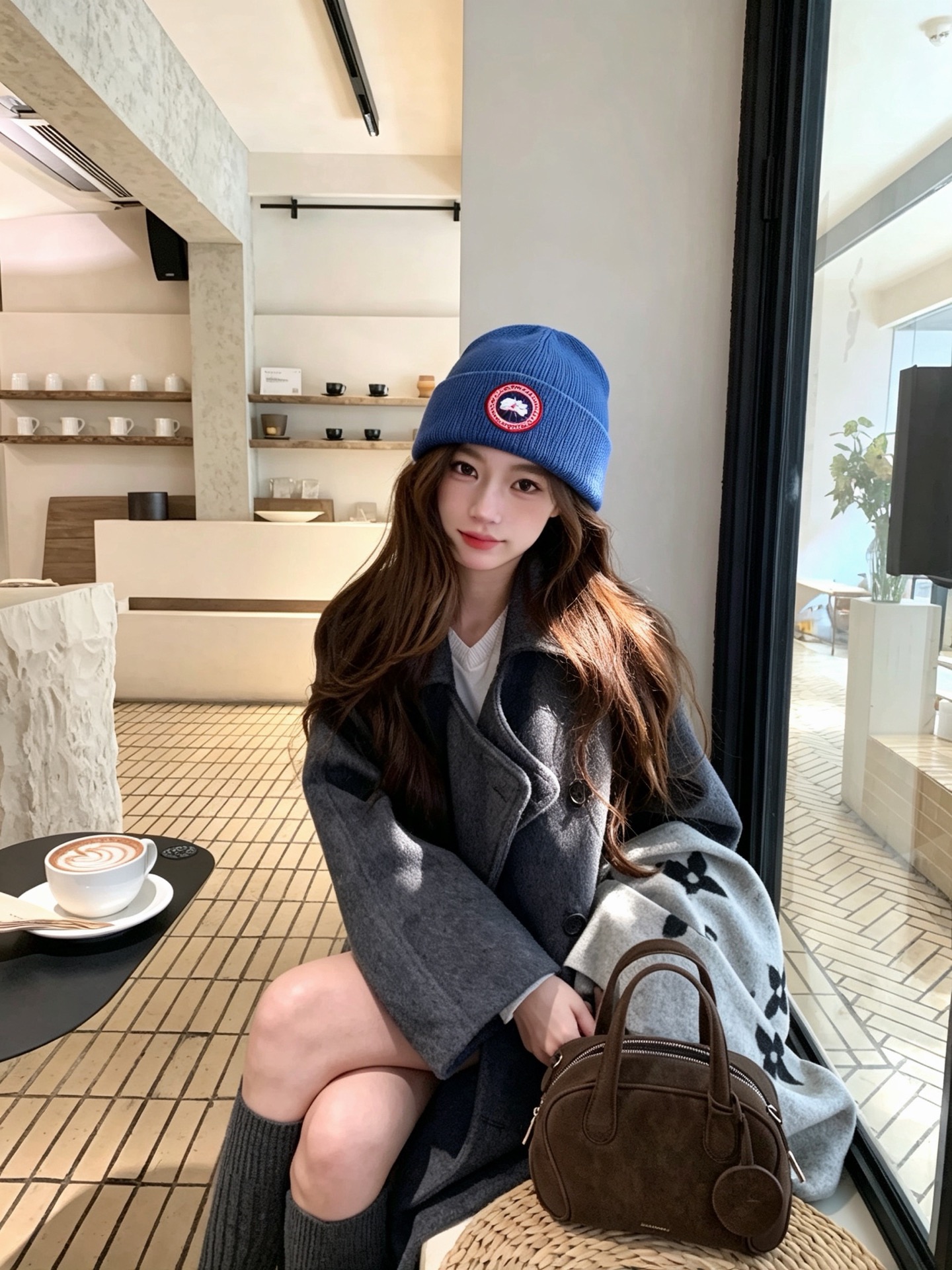 Canada Goose(加拿大鹅 经典徽章款针织冷帽,竖纹针织肌理柔软透气,锁温保暖不易起球;精致圆形刺绣徽章增添辨识 Canada Goose(加拿大鹅 经典徽章款针织冷帽,竖纹针织肌理柔软透气,锁温保暖不易起球;精致圆形刺绣徽章增添辨识