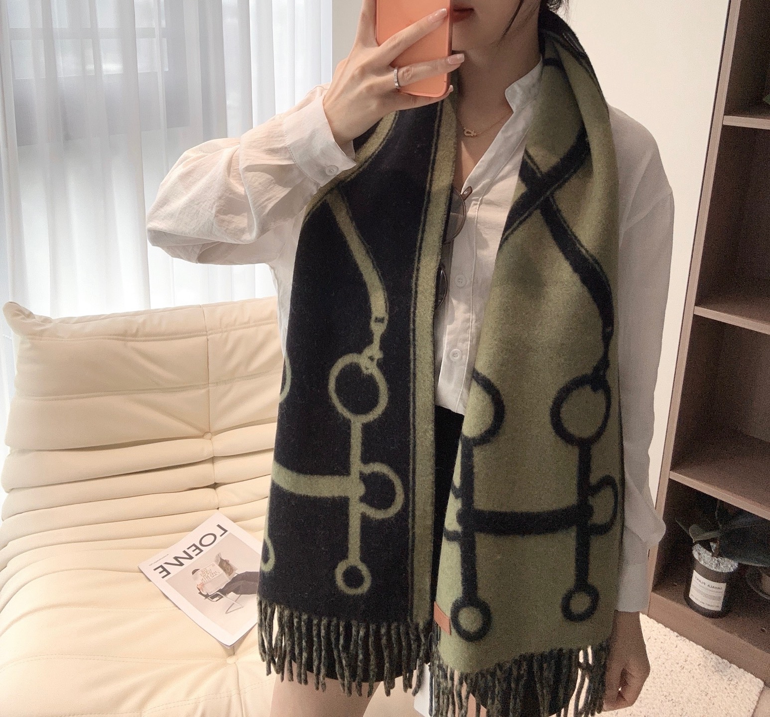 🆕  2026爱马仕钥匙男女款围巾且买且珍惜😍~都是出口订单所以比较难遇❤️东西讲究少而精😍好看的一定要收😎这款H家女士