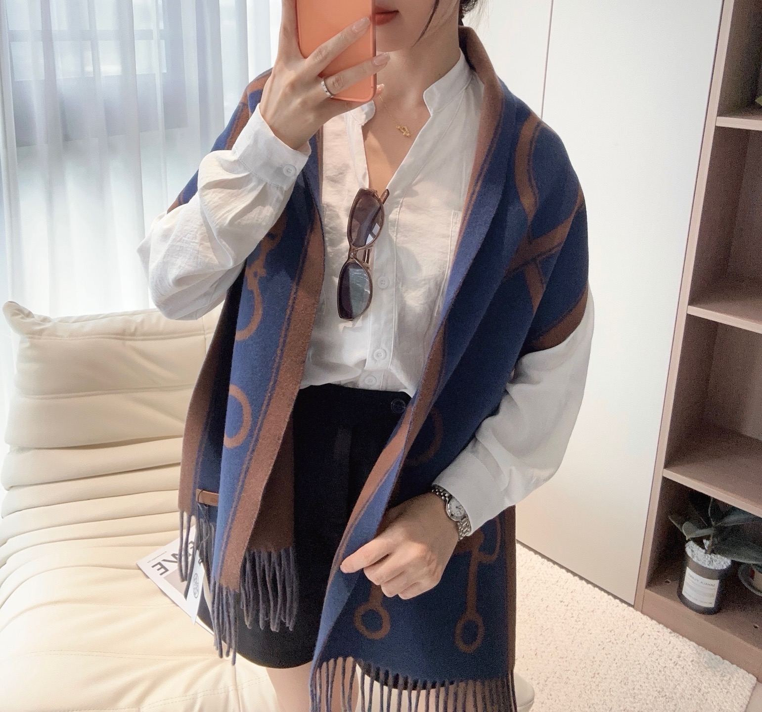 🆕  2026爱马仕钥匙男女款围巾且买且珍惜😍~都是出口订单所以比较难遇❤️东西讲究少而精😍好看的一定要收😎这款H家女士