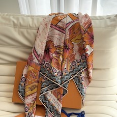 LV(路易威登)140 披肩 LV x TM Monogram SuPerflat Flowers 方巾出自路易威登与村 LV(路易威登)140 披肩 LV x TM Monogram SuPerflat Flowers 方巾出自路易威登与村