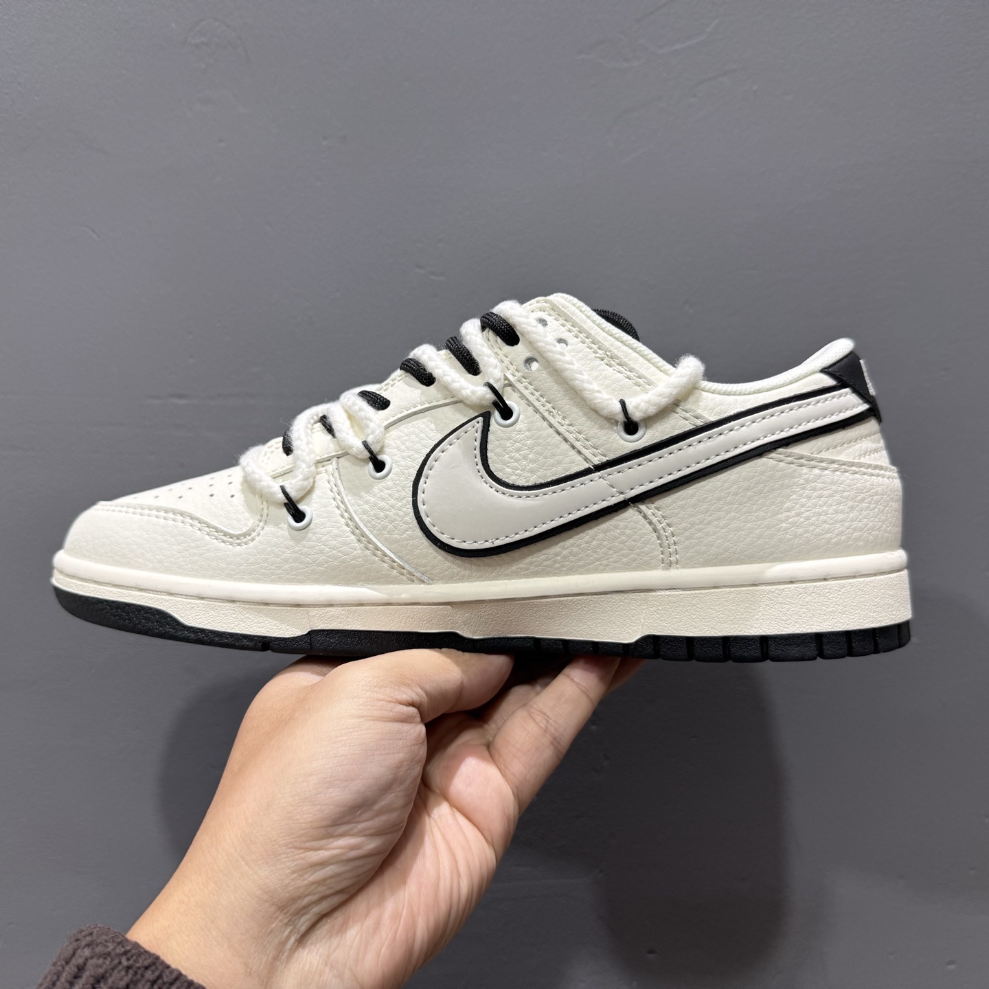 NK Dunk Low Retro ”DIY高端定制” Sup灰白藏青解构绑带 低帮休闲运动板鞋 YX5066-235