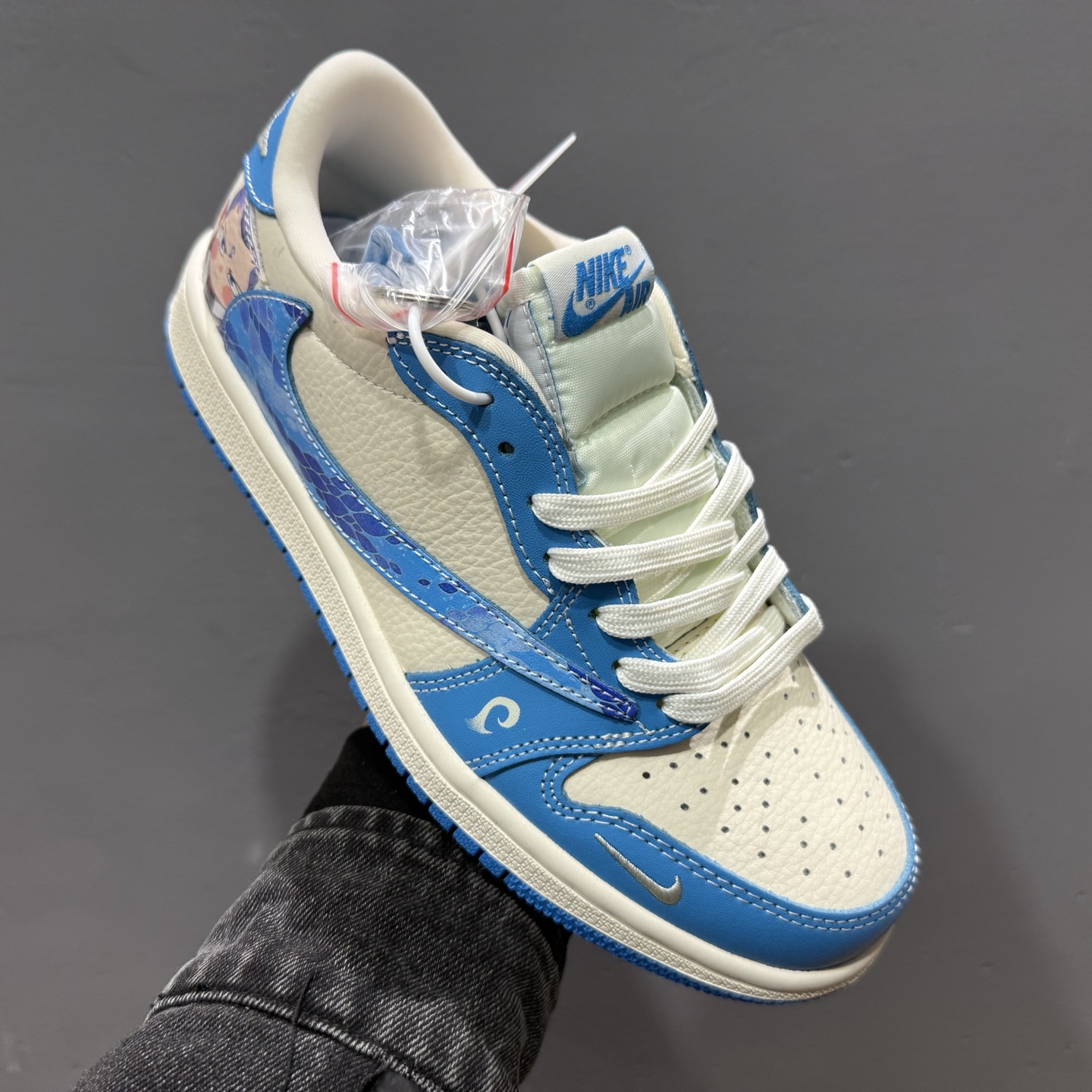 Fragment x Travis Scott x灵童降世 Air Jordan 1 Low 三方联名倒钩 XS2025-066