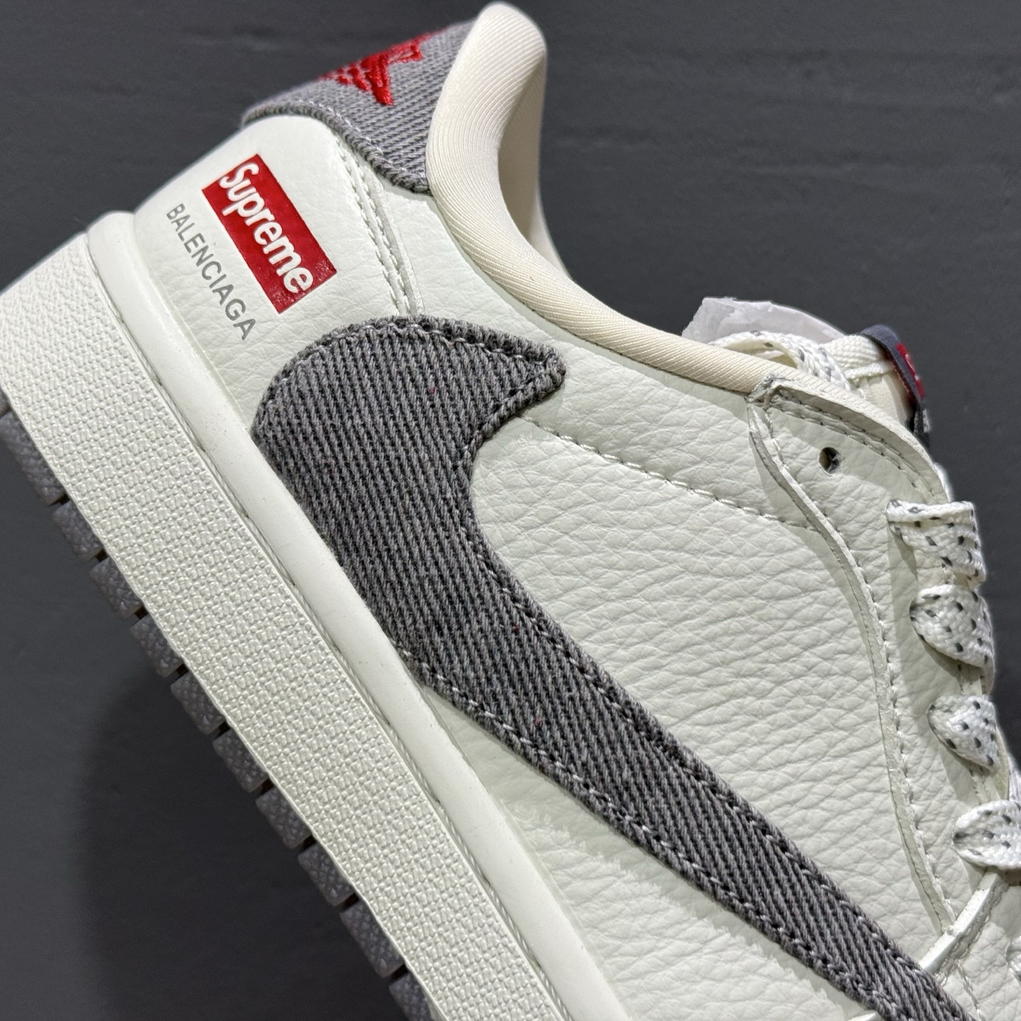 XC版 Fragment x Travis Scott x Supreme Air Jordan 1 Low 三方联名倒钩 JH6088-607