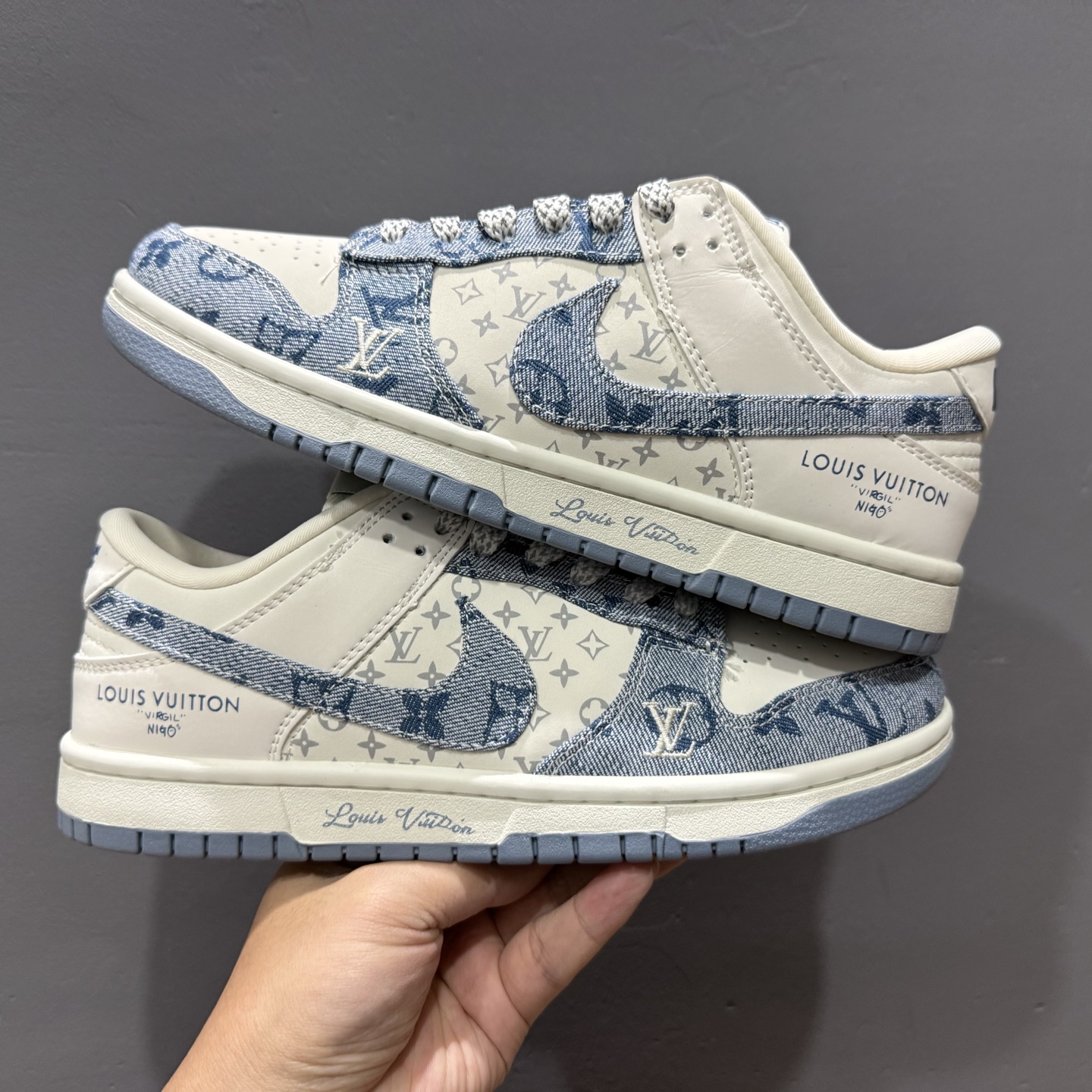 Nk SB Dunk Low LV联名 淡蓝牛仔 低帮休闲板鞋 CH8311-237