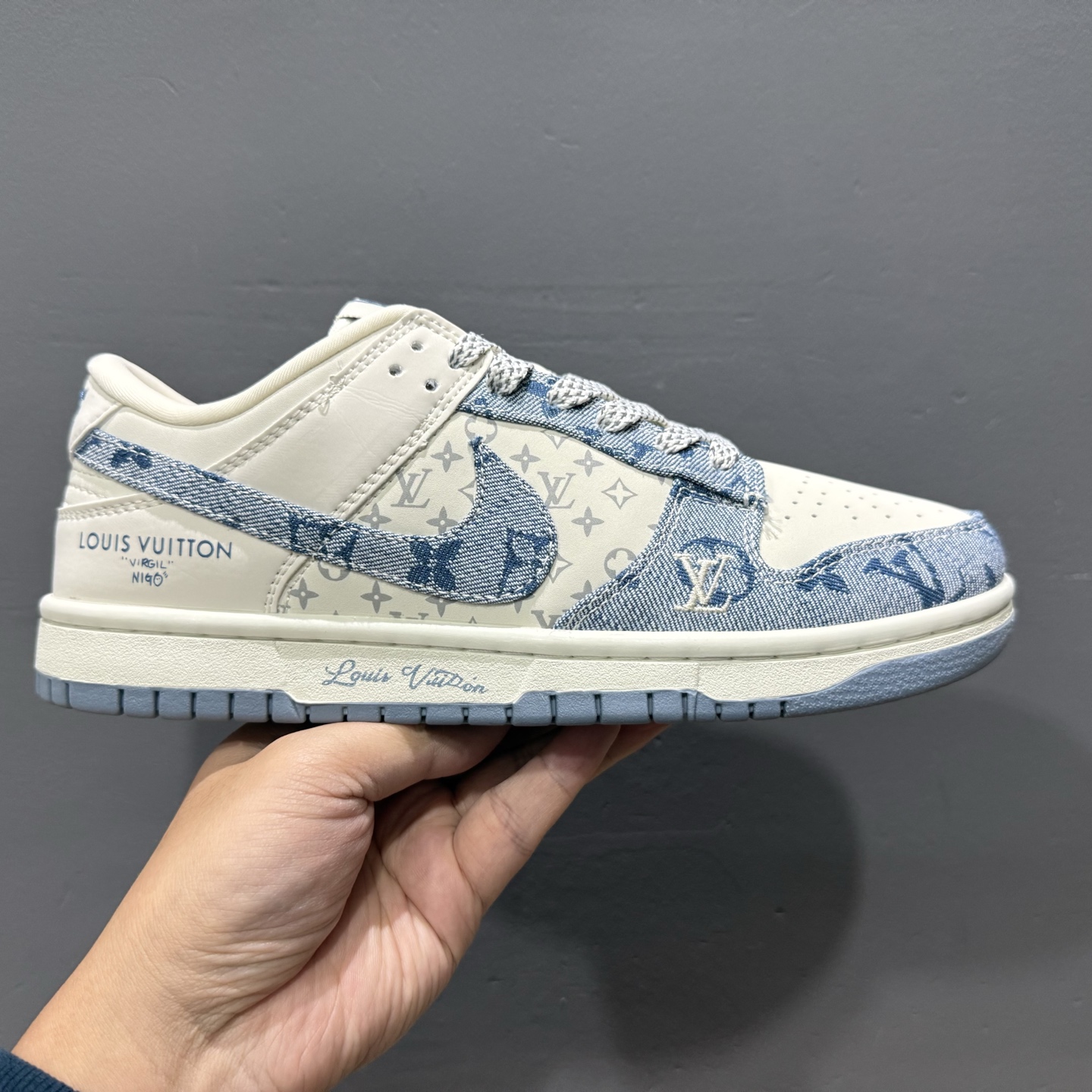 Nk SB Dunk Low LV联名 淡蓝牛仔 低帮休闲板鞋 CH8311-237