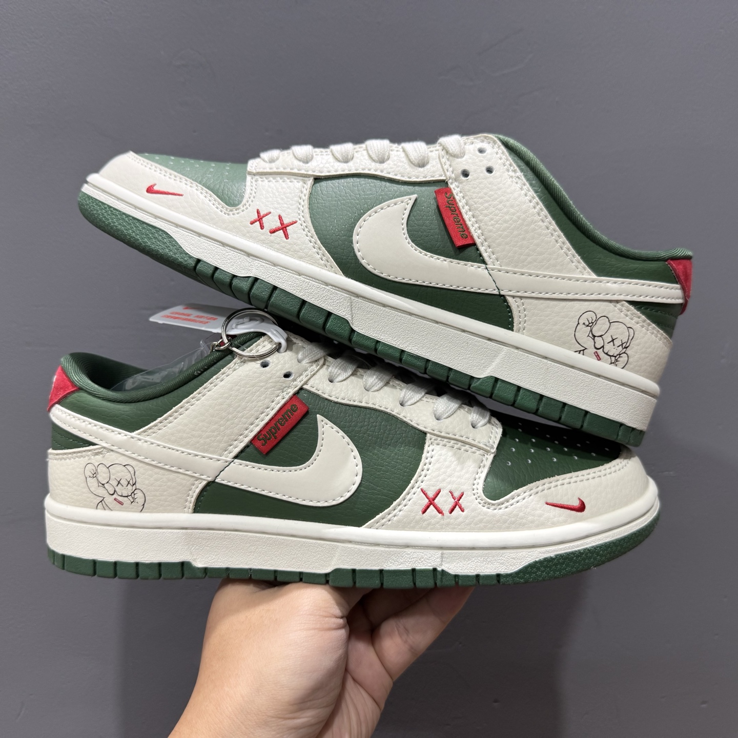 Supreme x Nike Dunk Low 米绿米白勾 KK1333-032