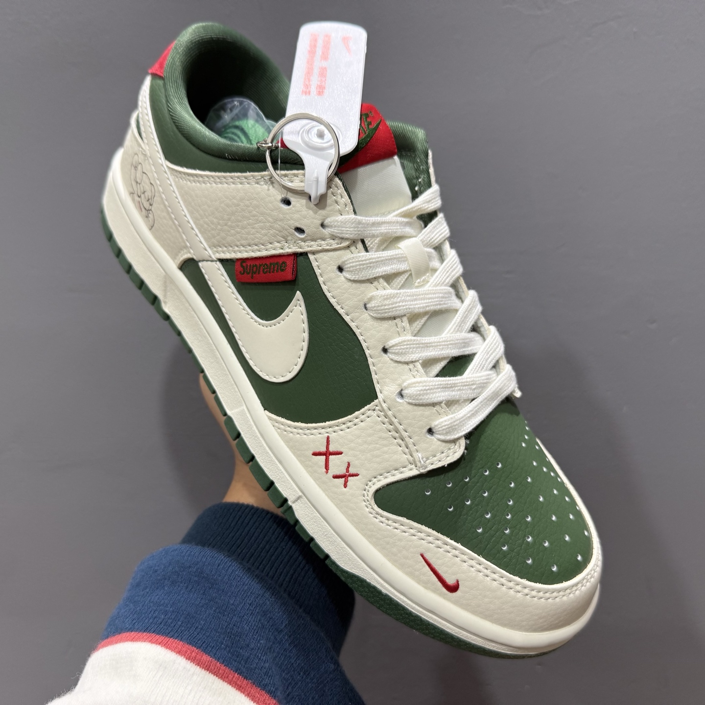 Supreme x Nike Dunk Low 米绿米白勾 KK1333-032