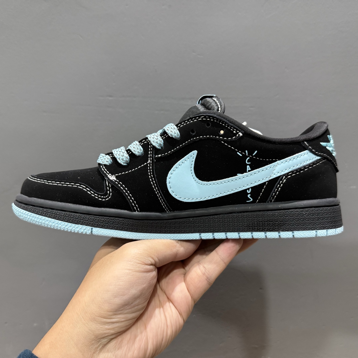 Stussy x Air Jordan 1 黑蒂芙尼 XS2024-008