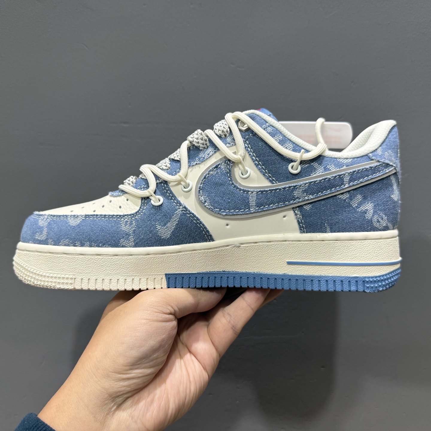 Nk Air Force 1'07 Low 李维斯联名 双拼牛仔抽绳 空军一号低帮休闲板鞋 SJ1198-001