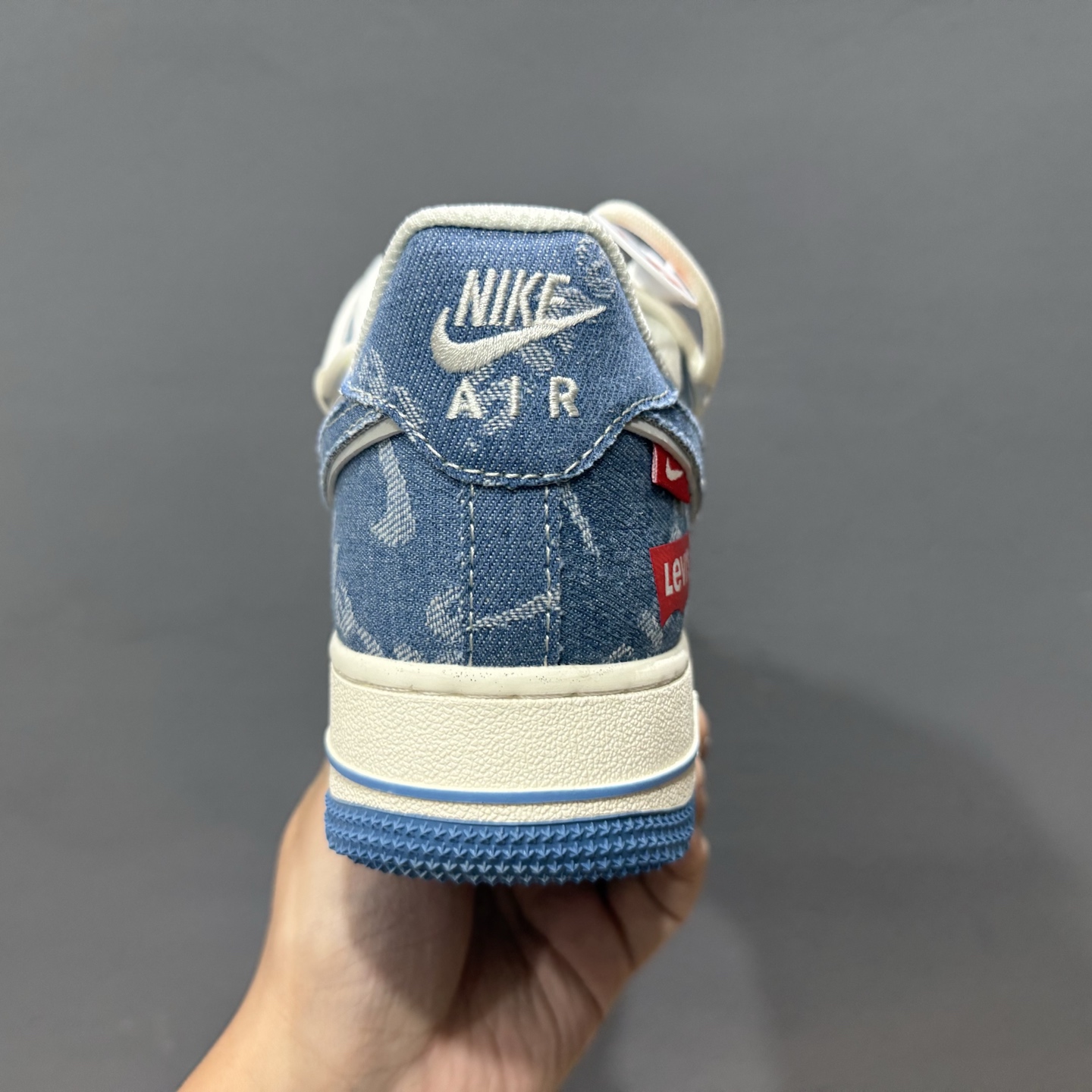 Nk Air Force 1'07 Low 李维斯联名 双拼牛仔抽绳 空军一号低帮休闲板鞋 SJ1198-001