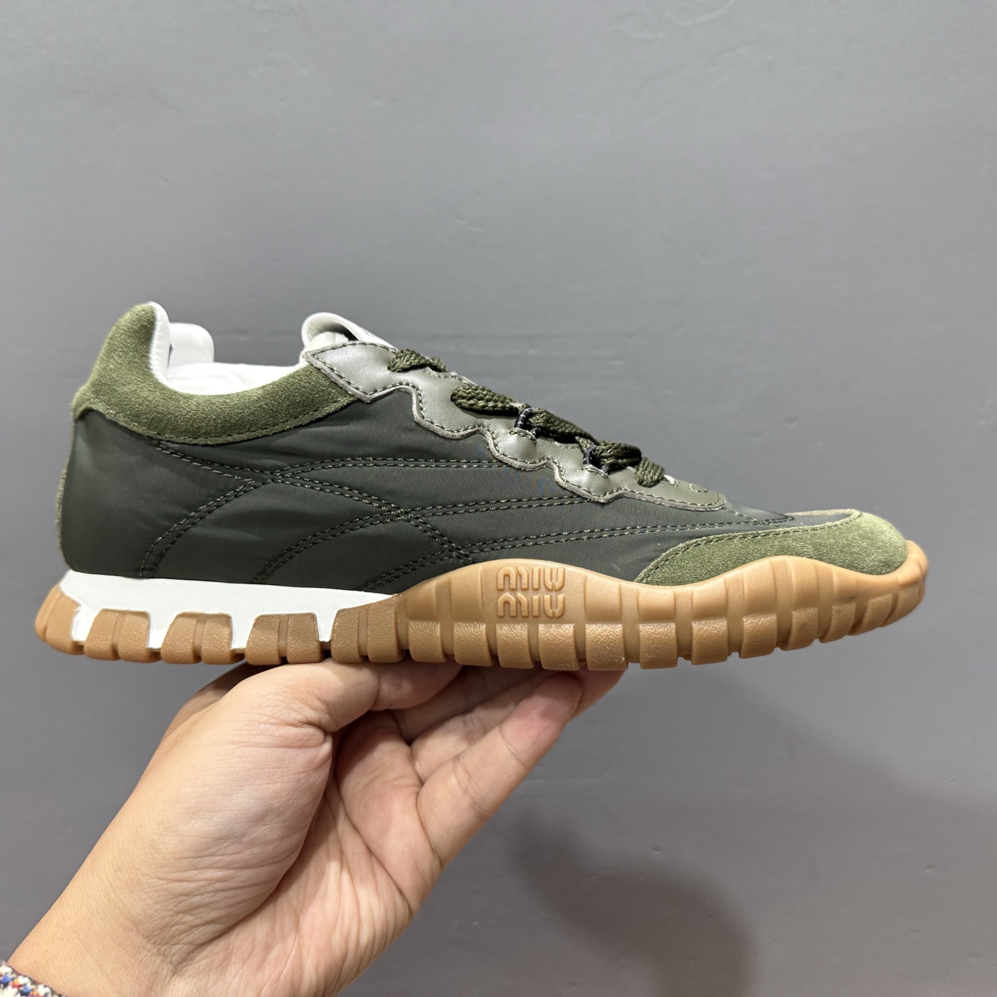 Miumiu 25ss Tyre系列春夏新款 饼干鞋 阿甘鞋休闲运动鞋Miumiu最新爆款