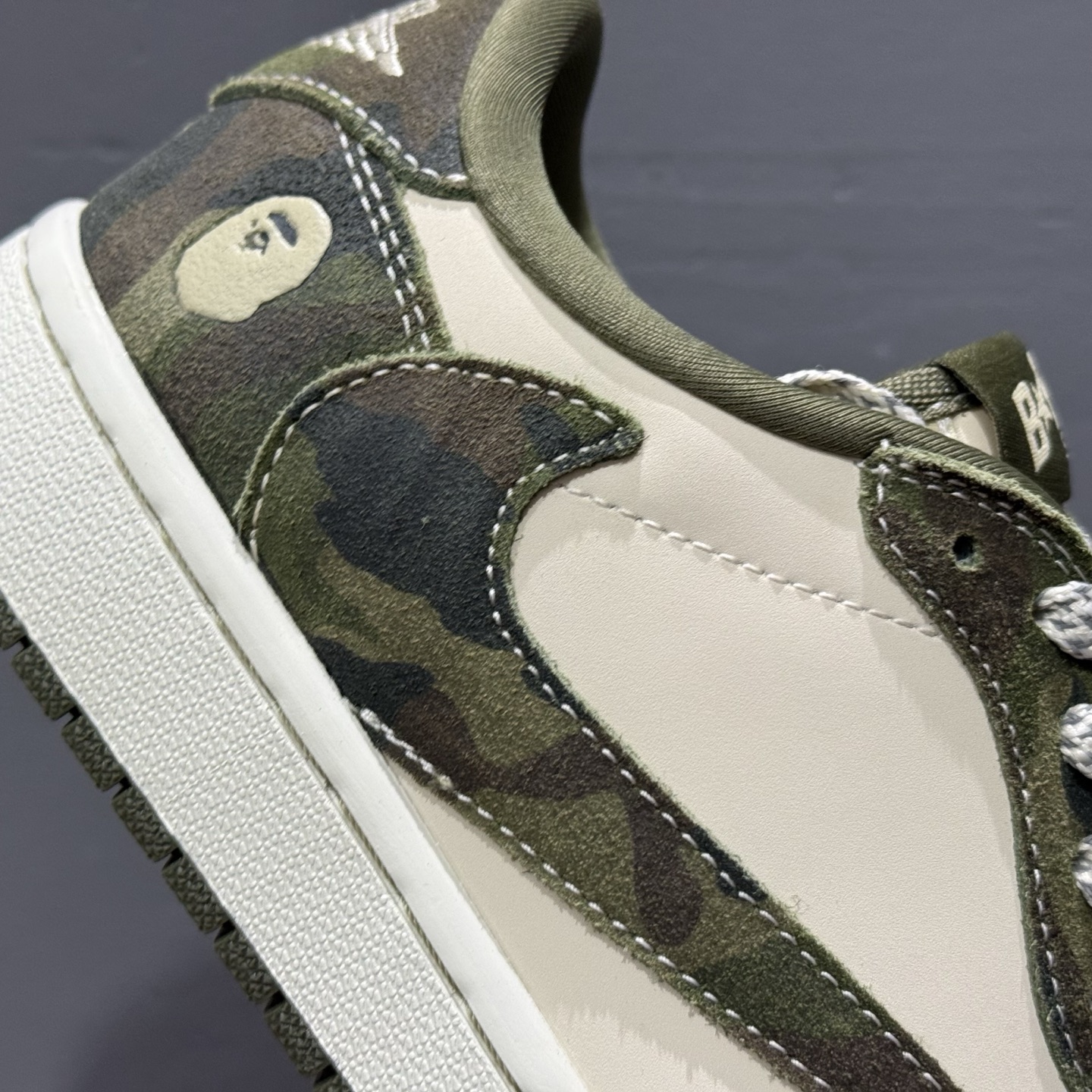 TS x Air Jordan AJ1 Low 倒钩低帮联名定制配色 CH6336-014