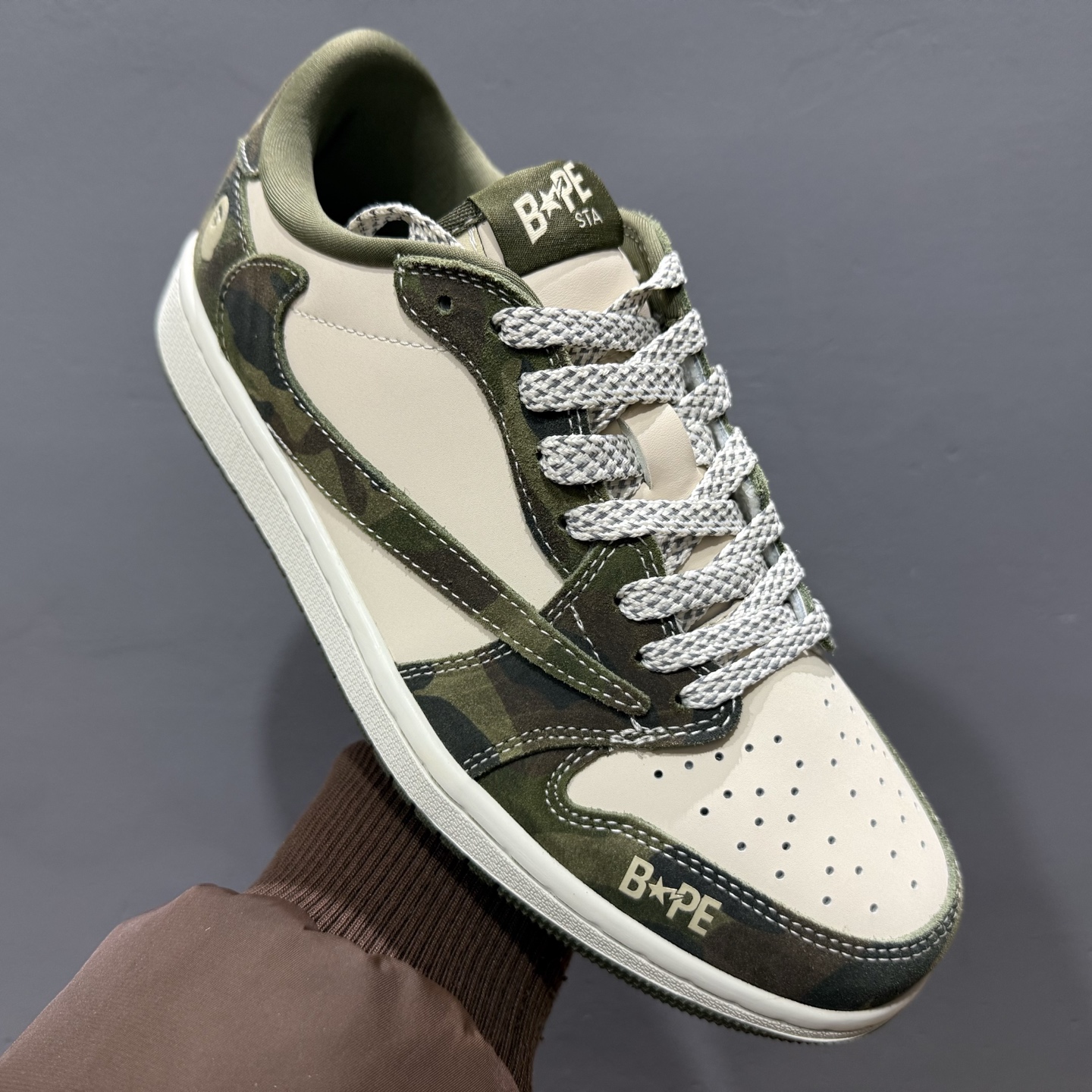 TS x Air Jordan AJ1 Low 倒钩低帮联名定制配色 CH6336-014