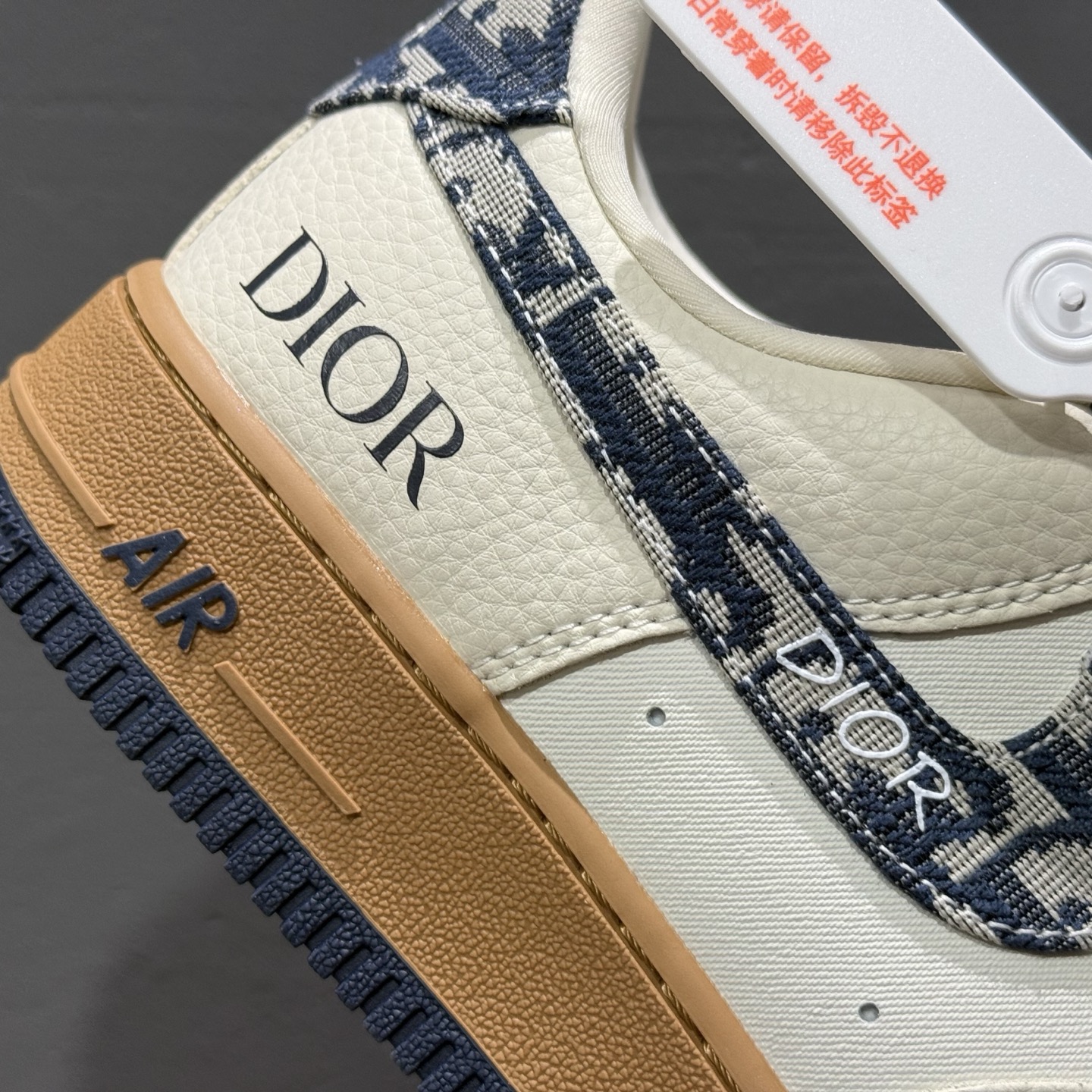Nk Air Force 1'07 Low 迪奥联名 灰针织 空军一号低帮休闲板鞋 KK1988-052