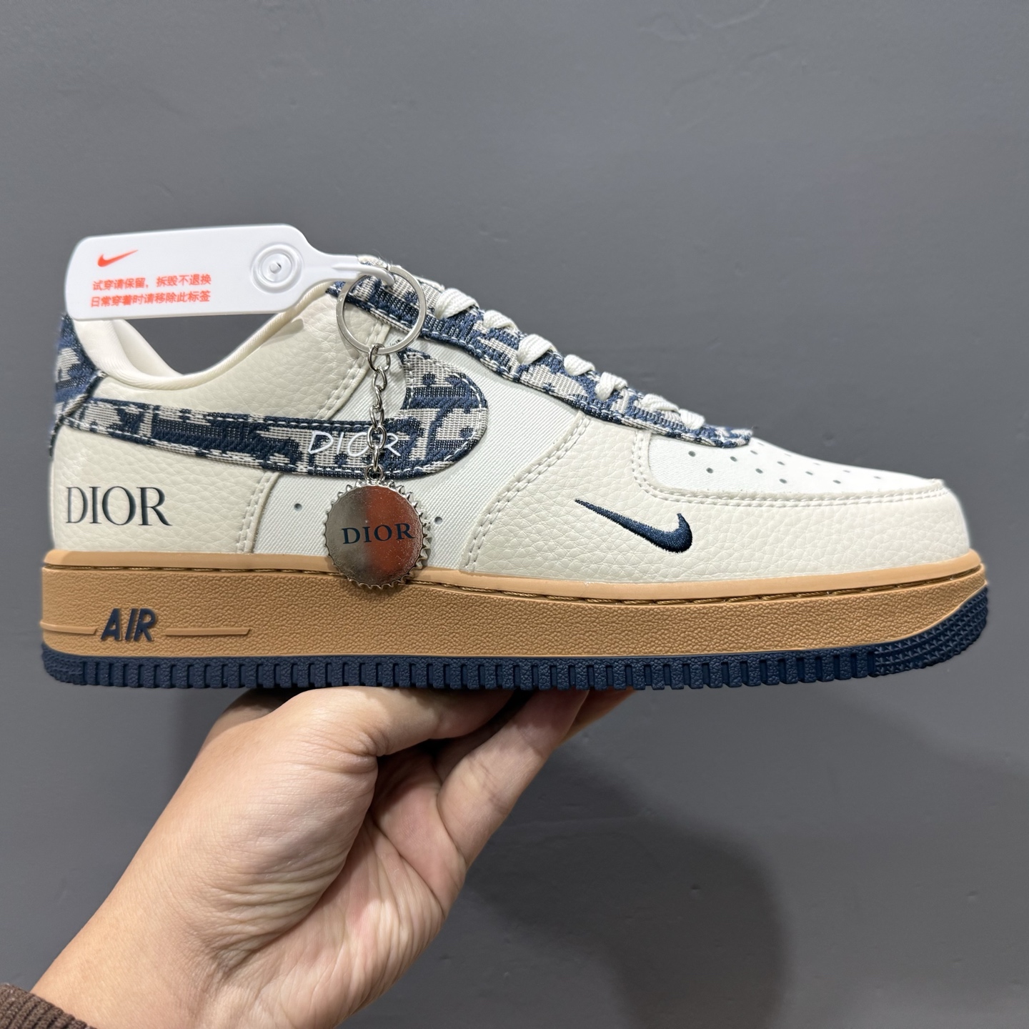 Nk Air Force 1’07 Low 迪奥联名 灰针织 空军一号低帮休闲板鞋 KK1988-052
