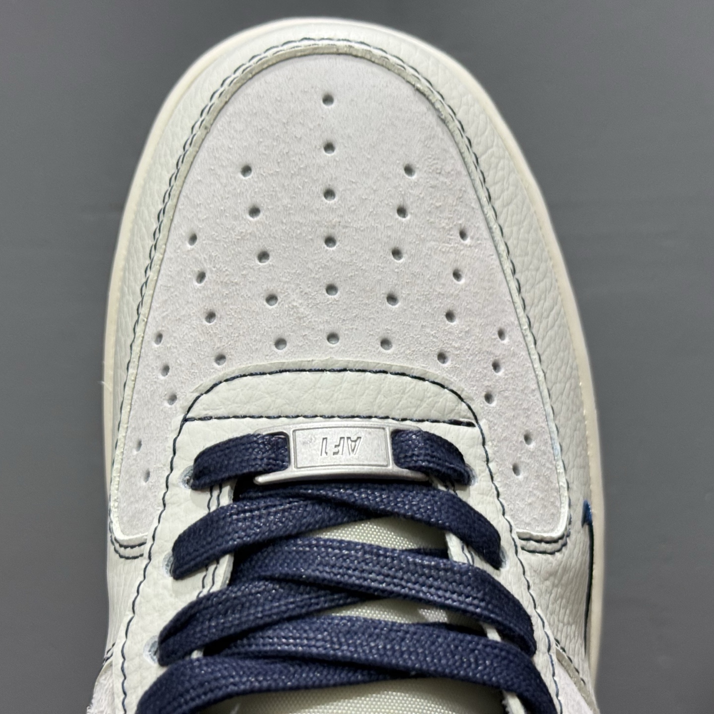 Nk Air Force 1'07 Low Supreme联名 深蓝线条 空军一号低帮休闲板鞋 XZ6188-019