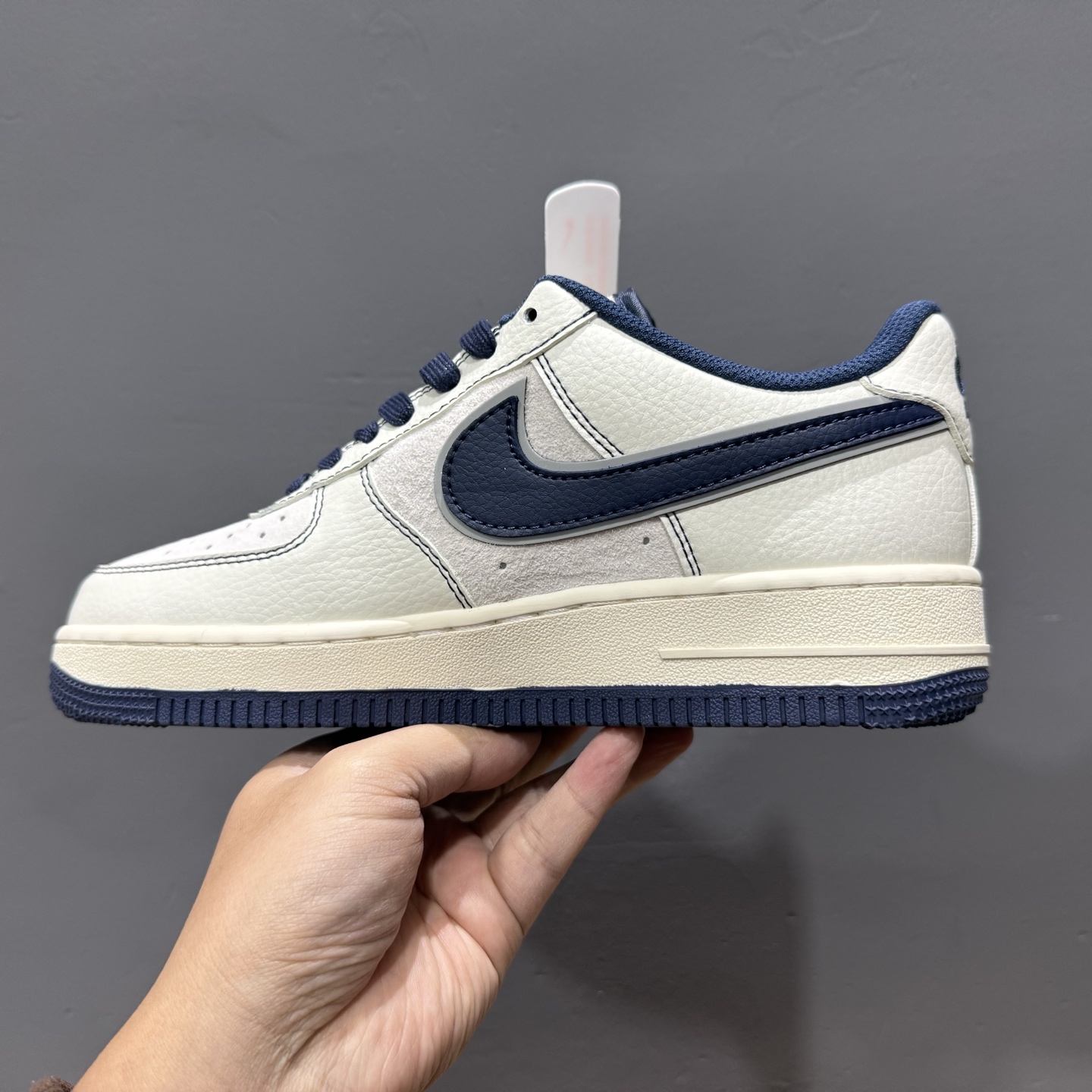 Nk Air Force 1'07 Low Supreme联名 深蓝线条 空军一号低帮休闲板鞋 XZ6188-019