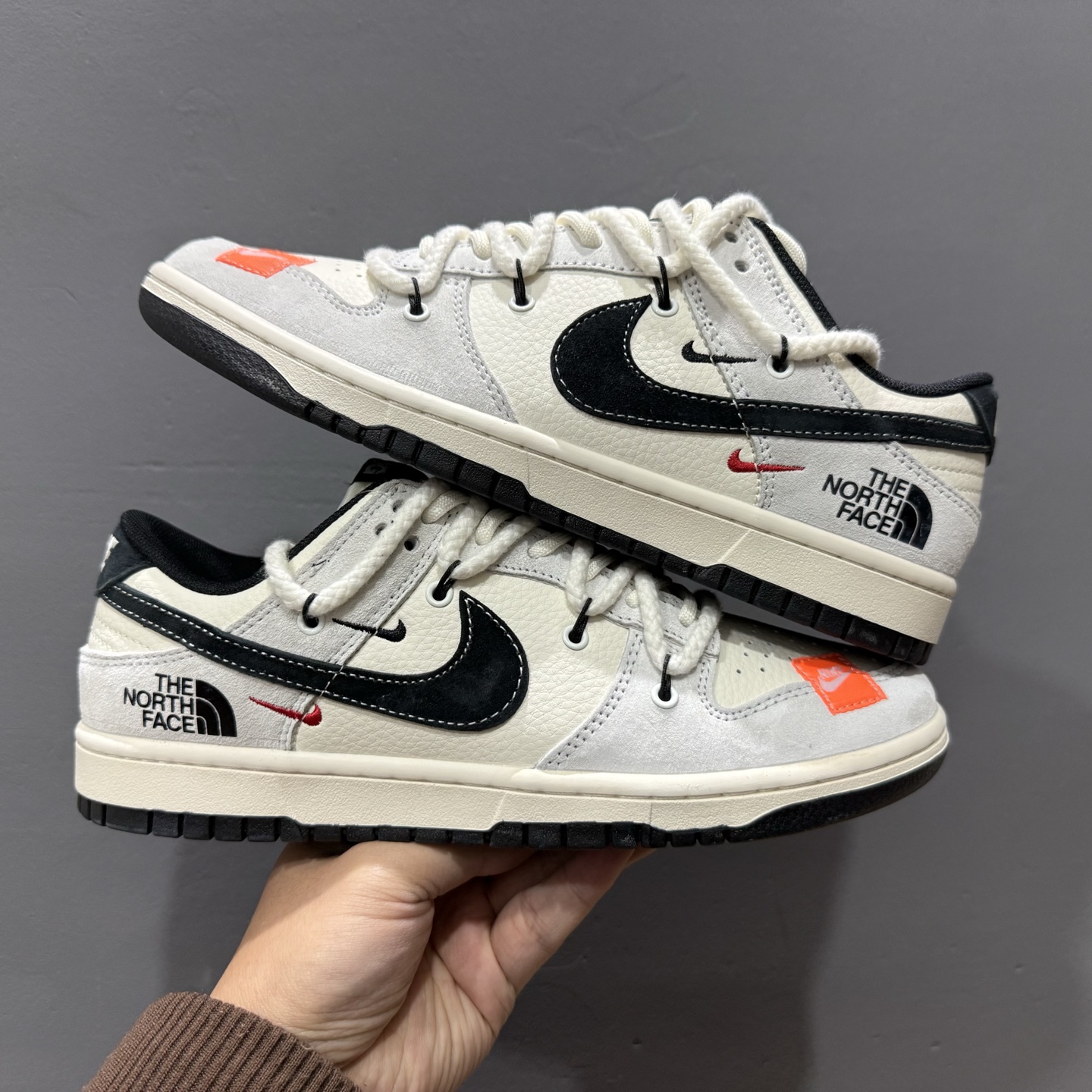Nk SB Dunk Low 北面联名 绑带贴布黑勾 周年高端定制 低帮休闲板鞋 YC5066-257