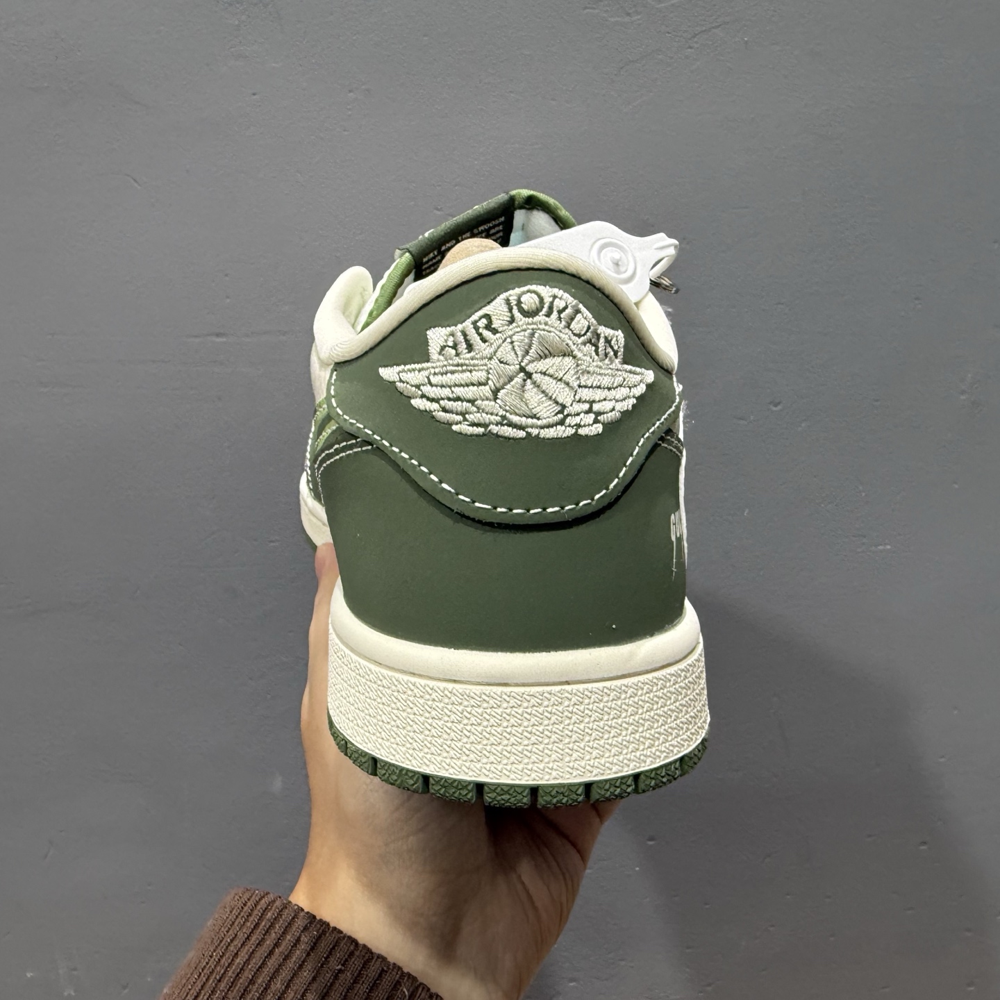 Travis Scott x Fragment Design x Air Jordan 1 Low SP AJ1 乔1古驰联名 波纹米绿 低帮文化休闲板鞋 XS2024-004