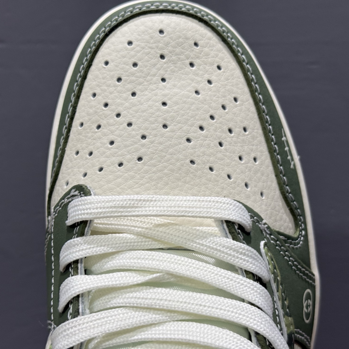 Travis Scott x Fragment Design x Air Jordan 1 Low SP AJ1 乔1古驰联名 波纹米绿 低帮文化休闲板鞋 XS2024-004