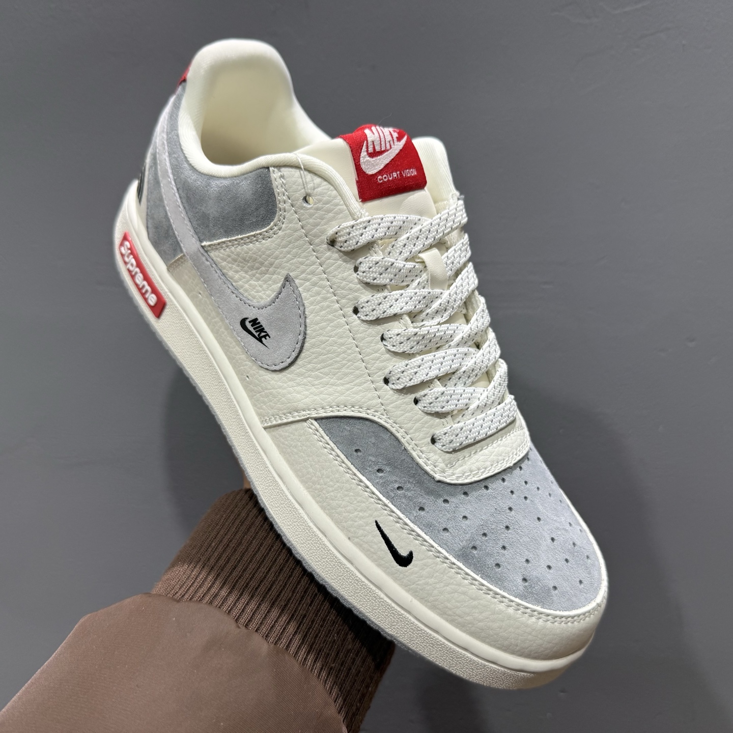 Nike Court Vision Low 北面联名 休闲运动板鞋 低帮百搭透气休闲运动板鞋 FD5188-123
